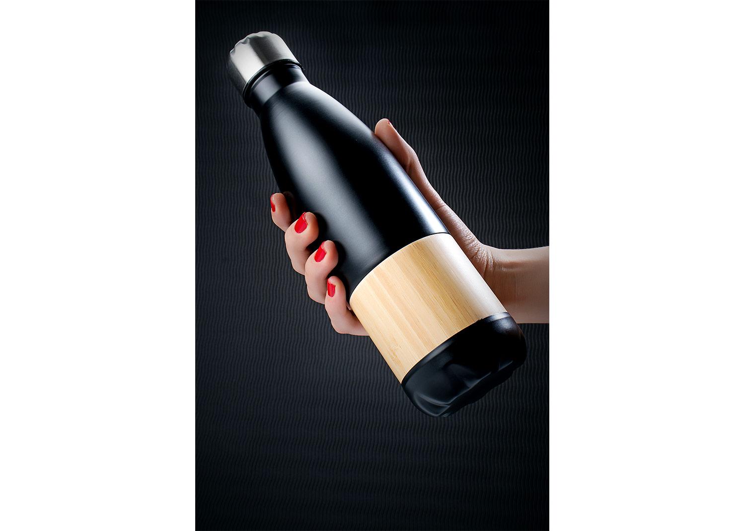 Botella bambú lennox 500 ml / 17 oz Negro miniatura 5