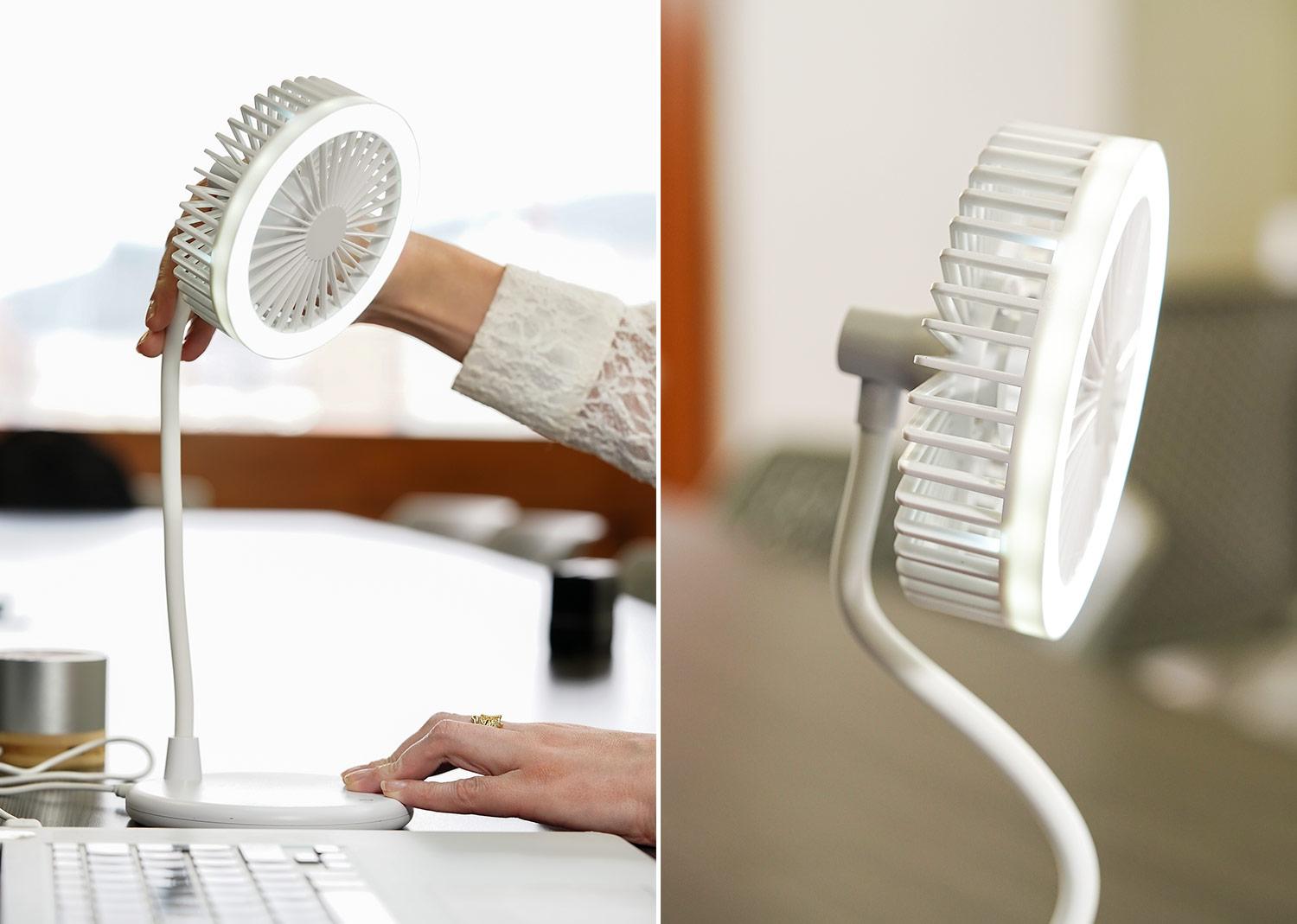 Ventilador light Blanco miniatura 6