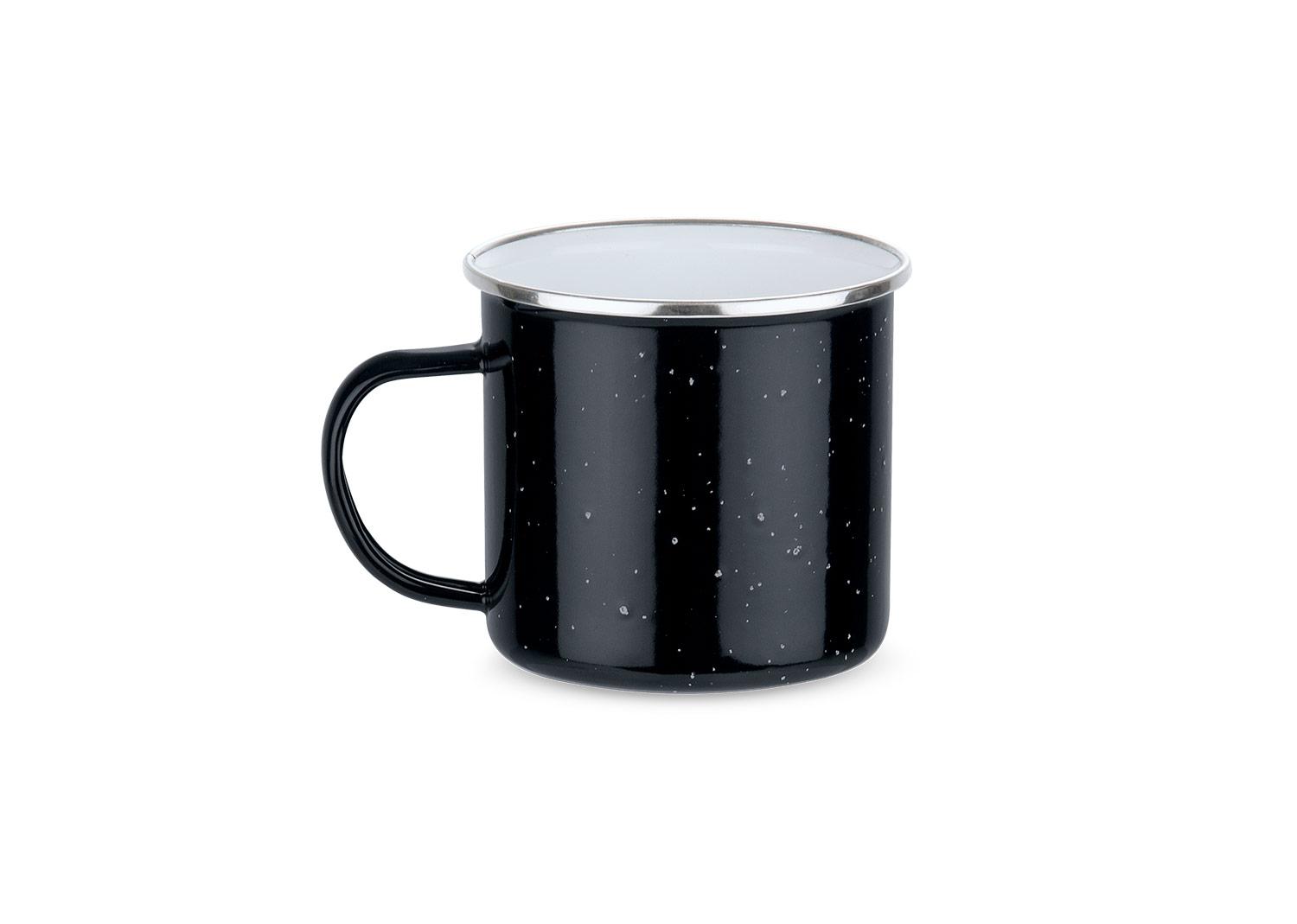 Taza esmaltada galaxy 400 ml / 13 oz Negro front