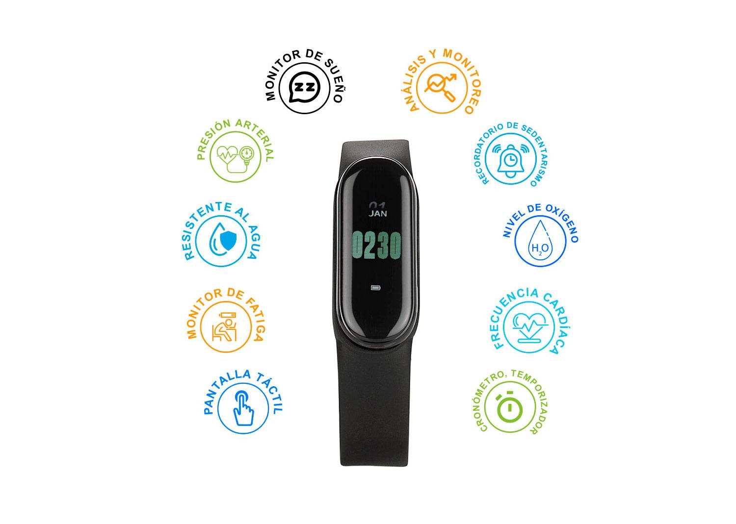 Smartwatch healthy Negro miniatura 4