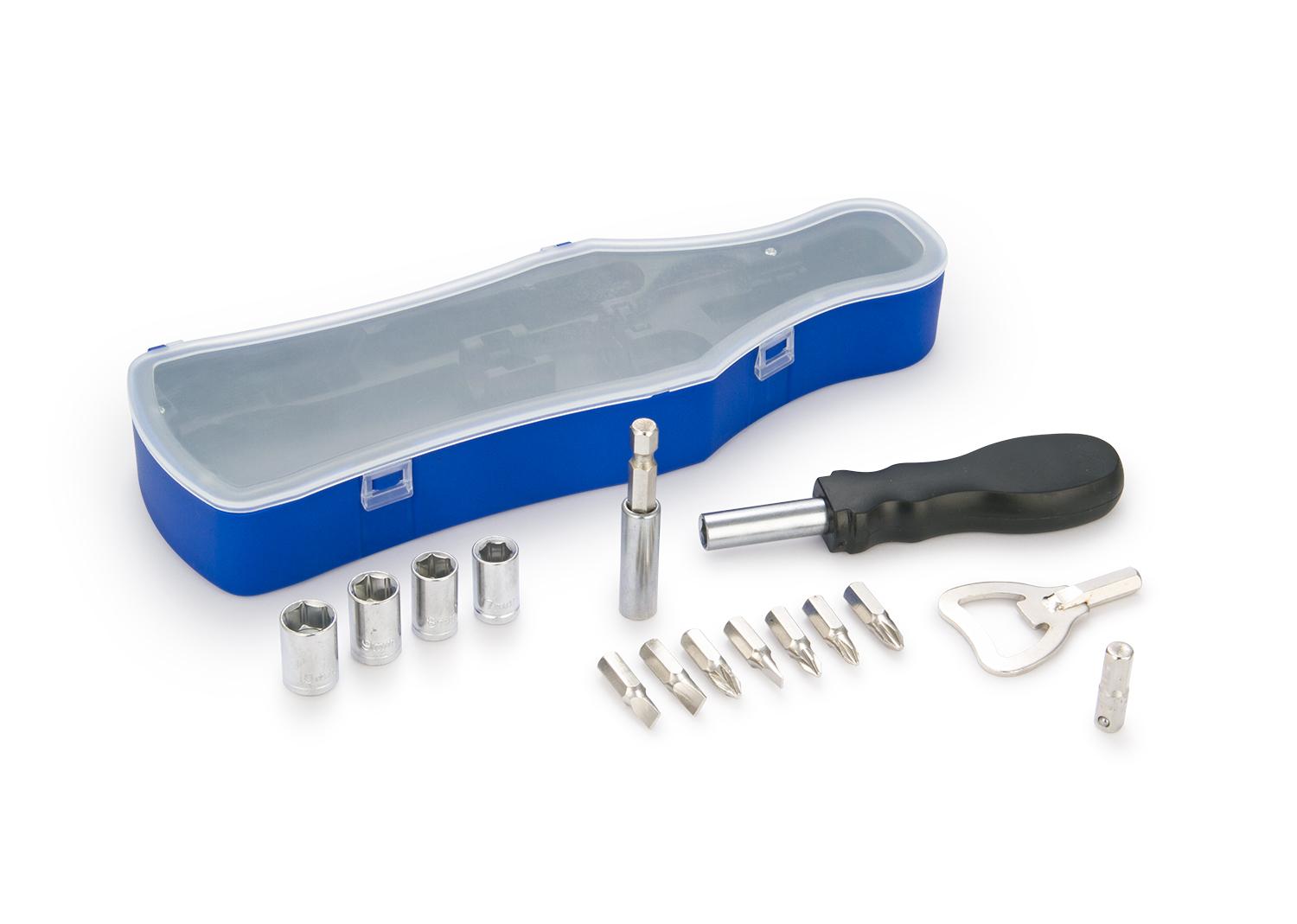 Set de herramientas soda Azul Rey front