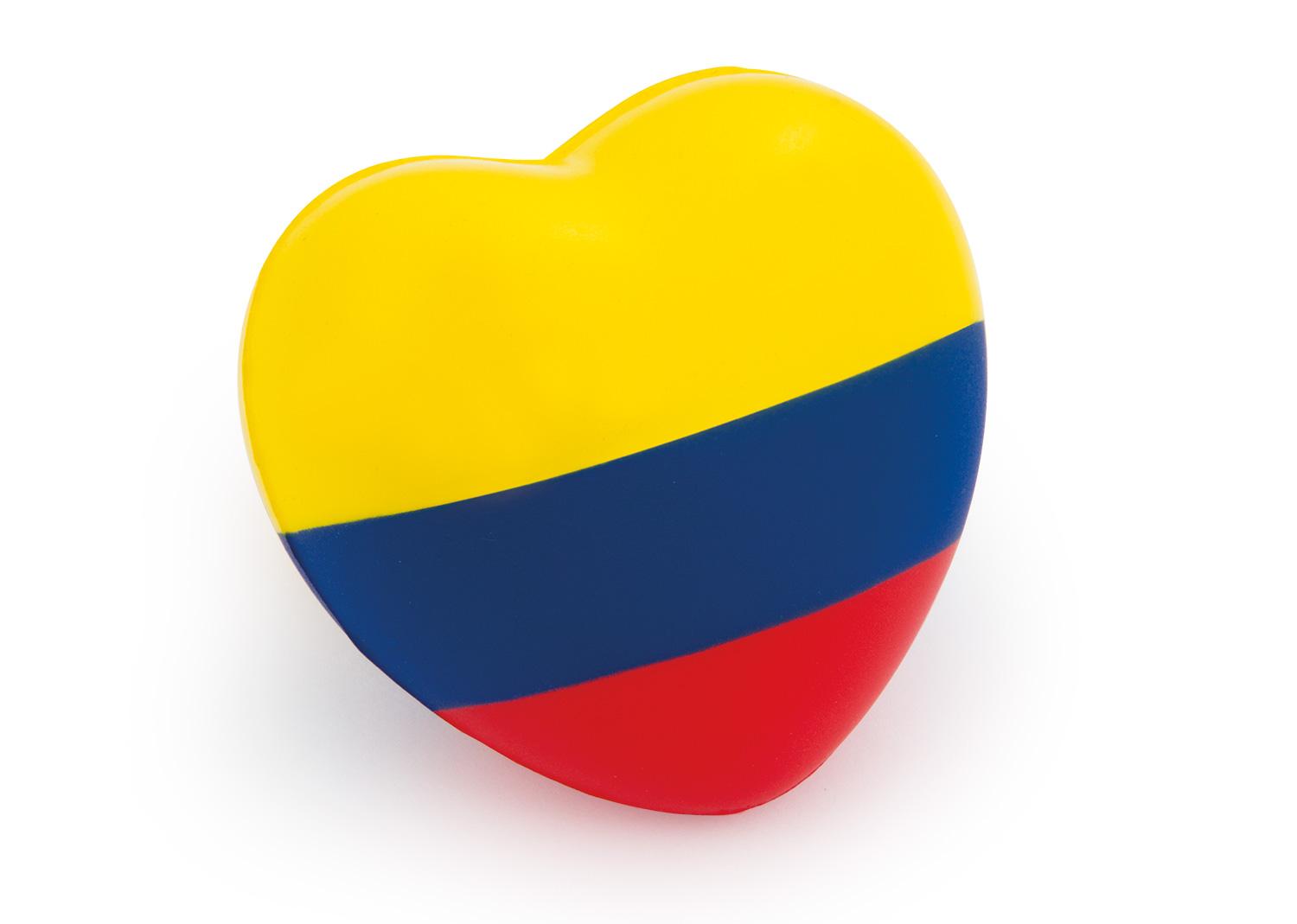 Antiestrés corazón tricolor Tricolor front