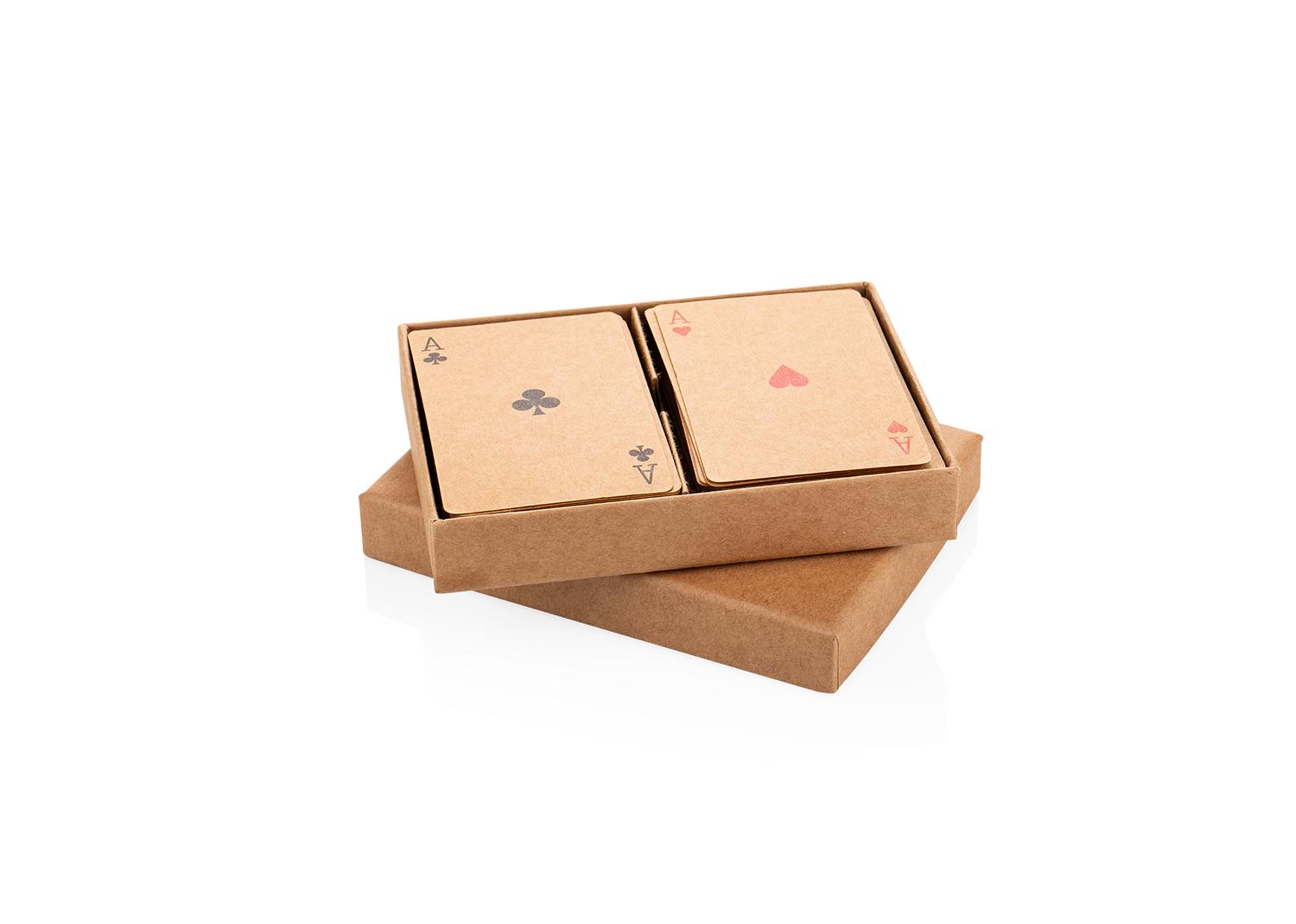 Set de cartas poker Natural miniatura 4