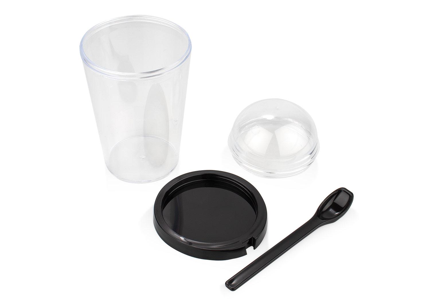 Vaso plastico buck 450 ml / 15 oz Transparente / Negro miniatura 2