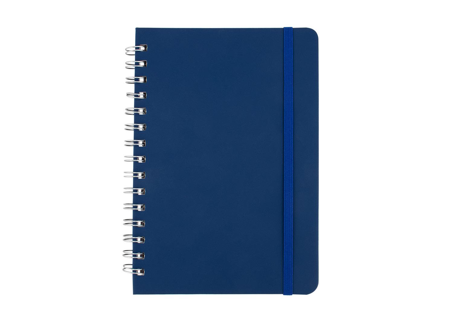 Libreta ejecutiva argollada Azul front