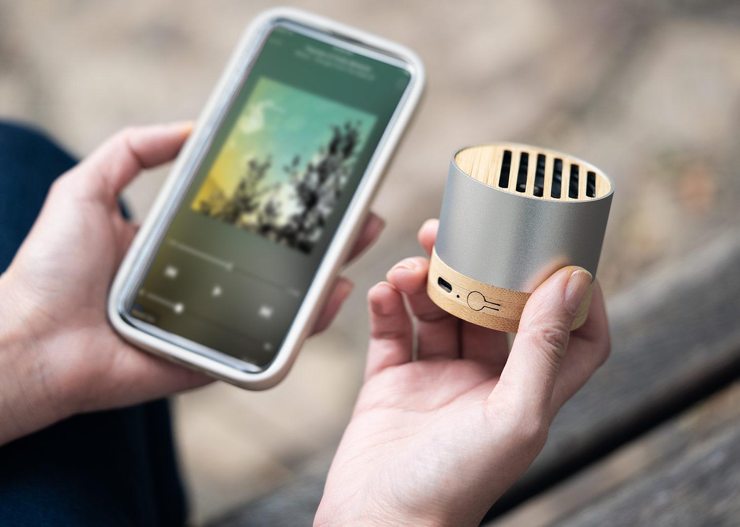 Altavoz new Bambú miniatura 4