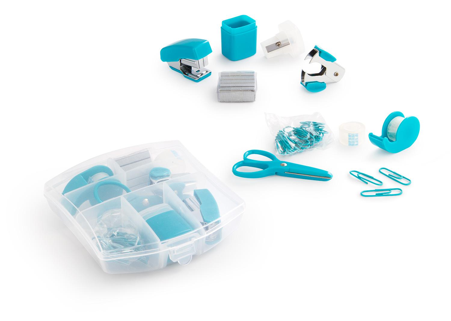 Set de escritorio bright Azul Turqueza front