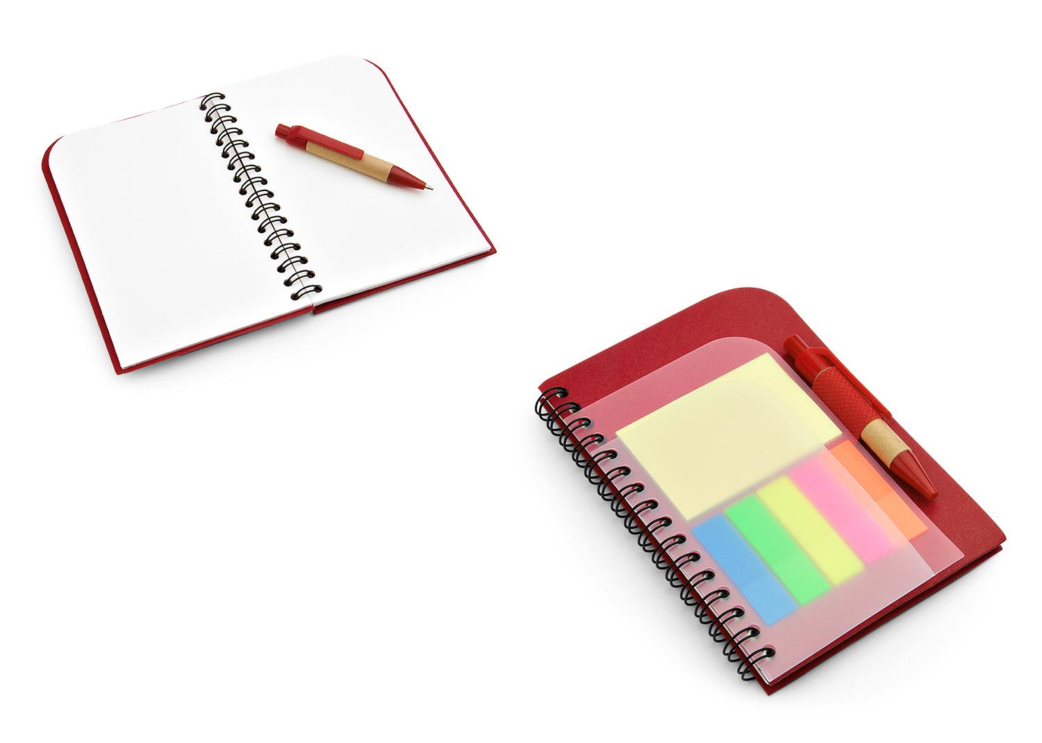 Libreta elemental con bolígrafo Rojo miniatura 2