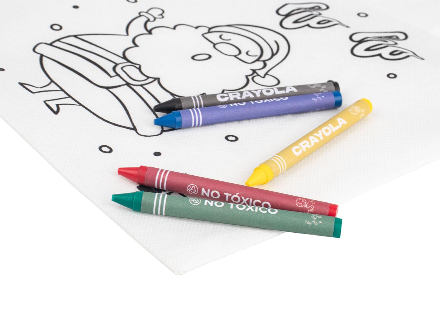 Bolsa para colorear santa Natural miniatura 3