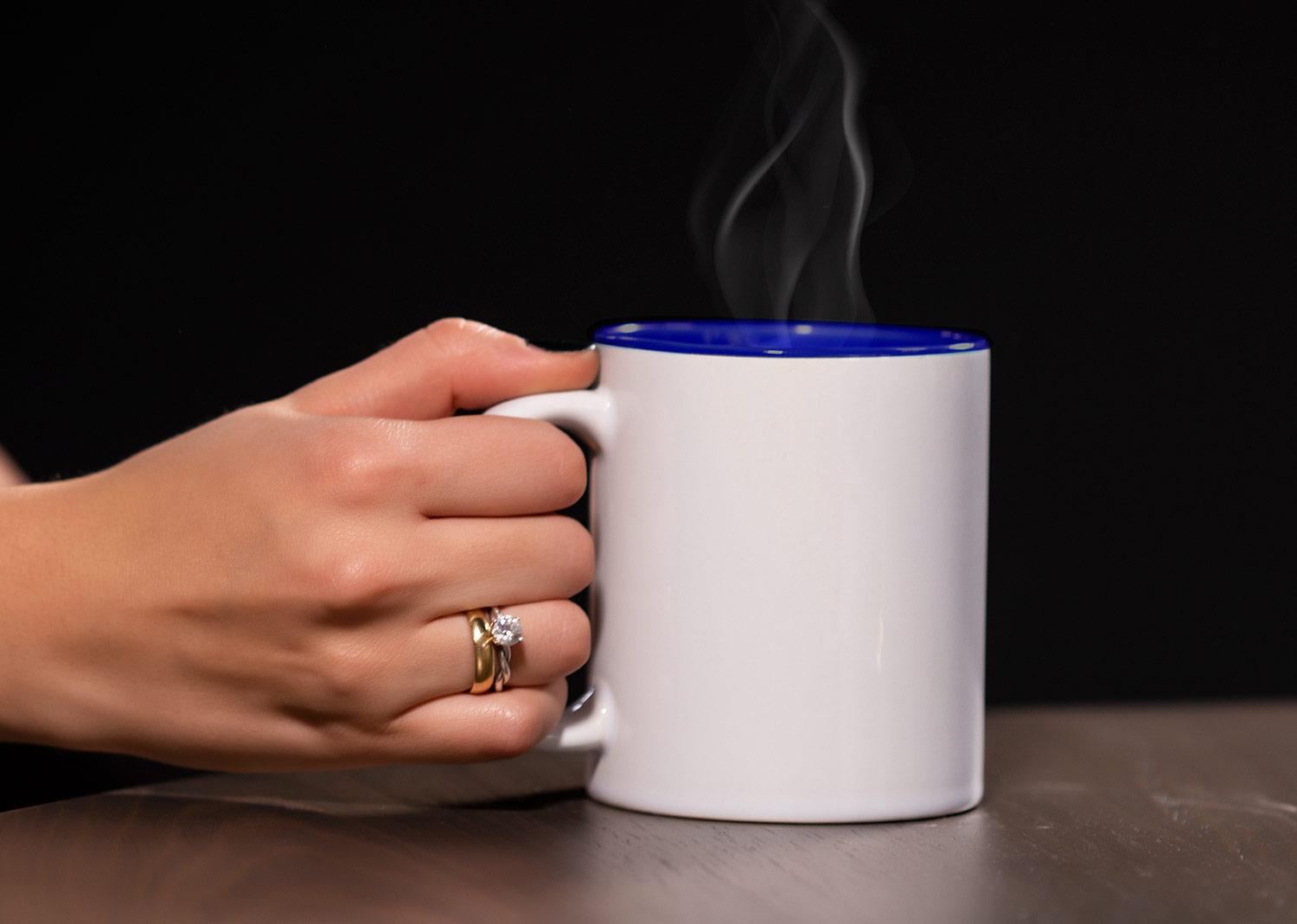 Mug sublime 11oz Blanco / Azul front