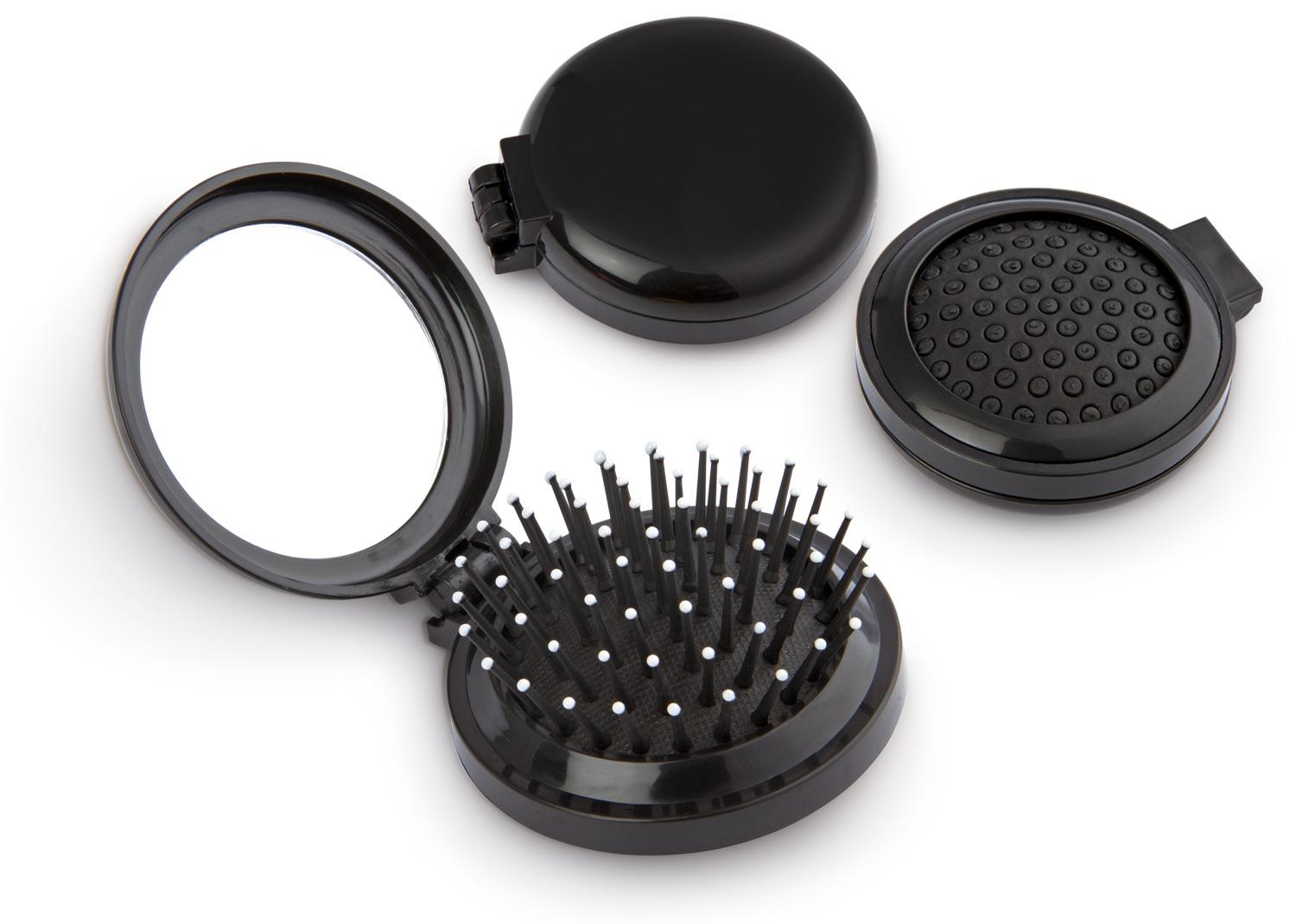 Espejo y cepillo beauty Negro front