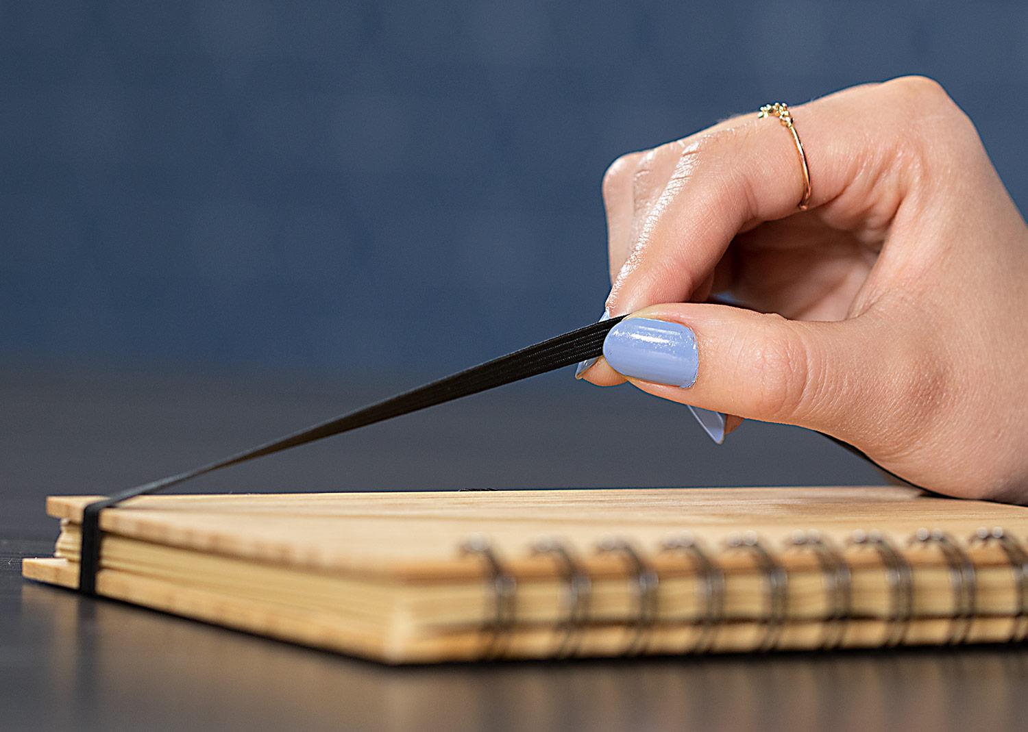 Libreta bambú modern con bolígrafo Bambú miniatura 5