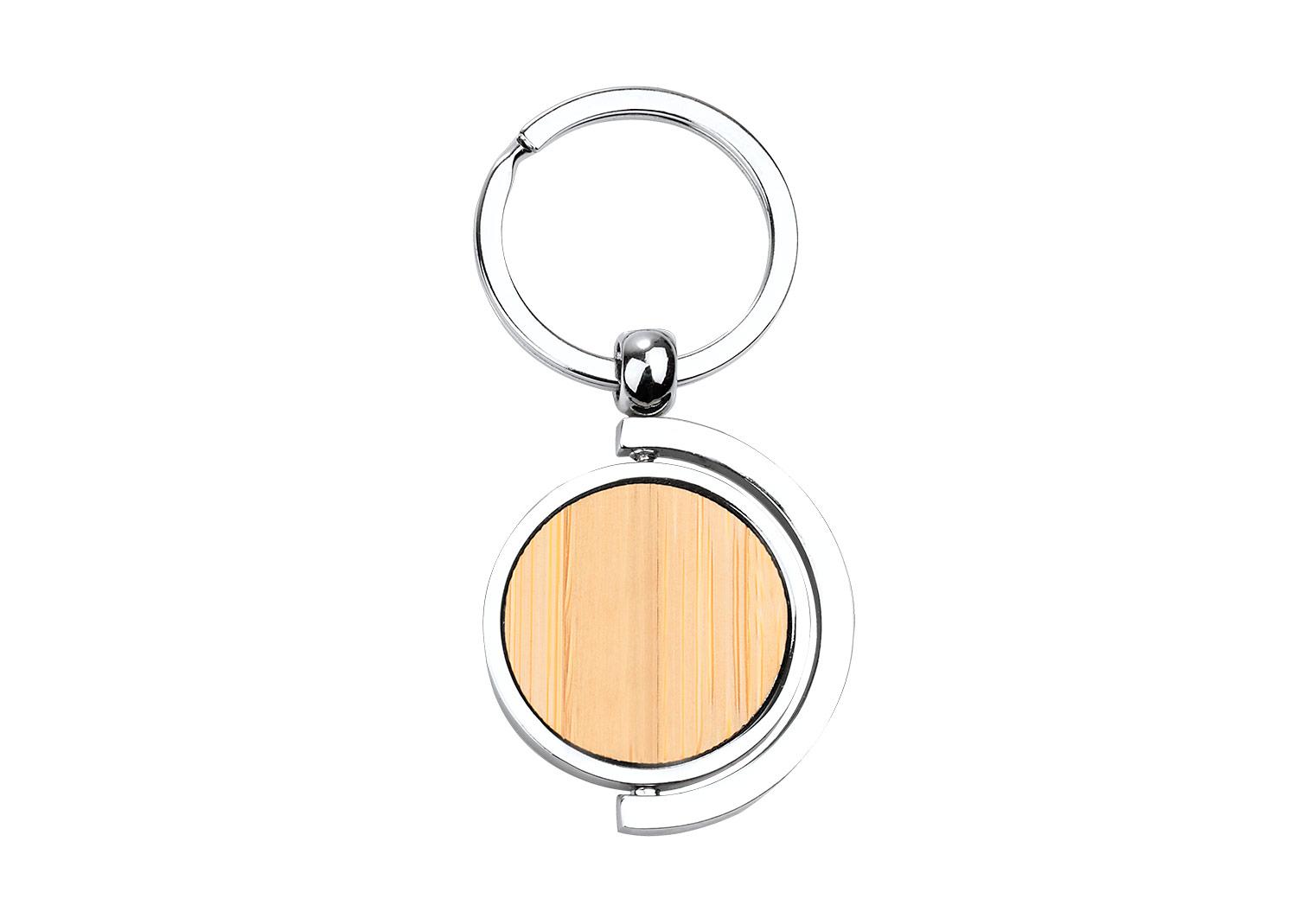 Llavero bambú tracy Natural front