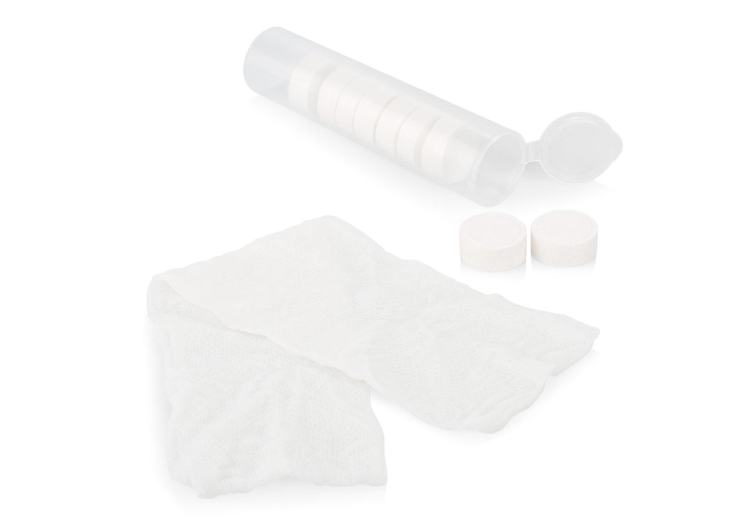 Set de toalla comprimida heat Blanco miniatura 5