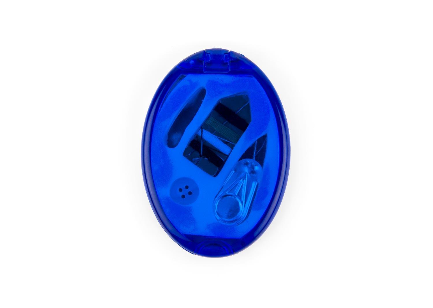 Costurero oval Azul Rey Traslúcido front