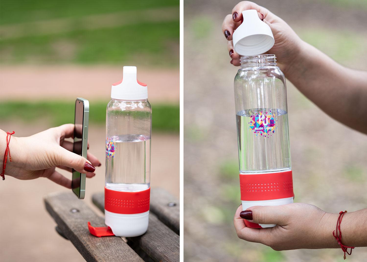 Botella deportiva+toalla ice 500 ml / 17 oz Rojo miniatura 8