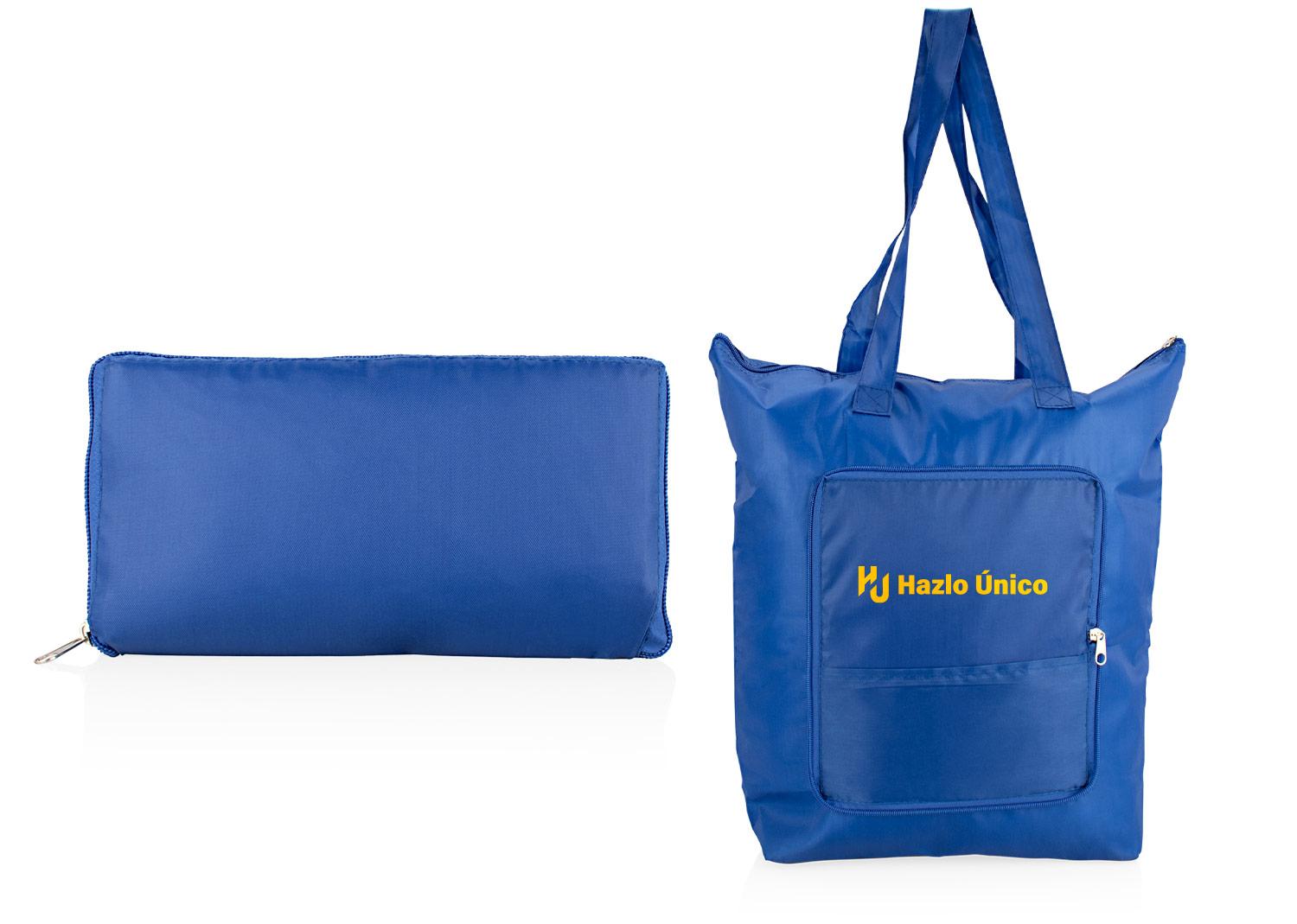 Bolsa plegable cheers Azul front