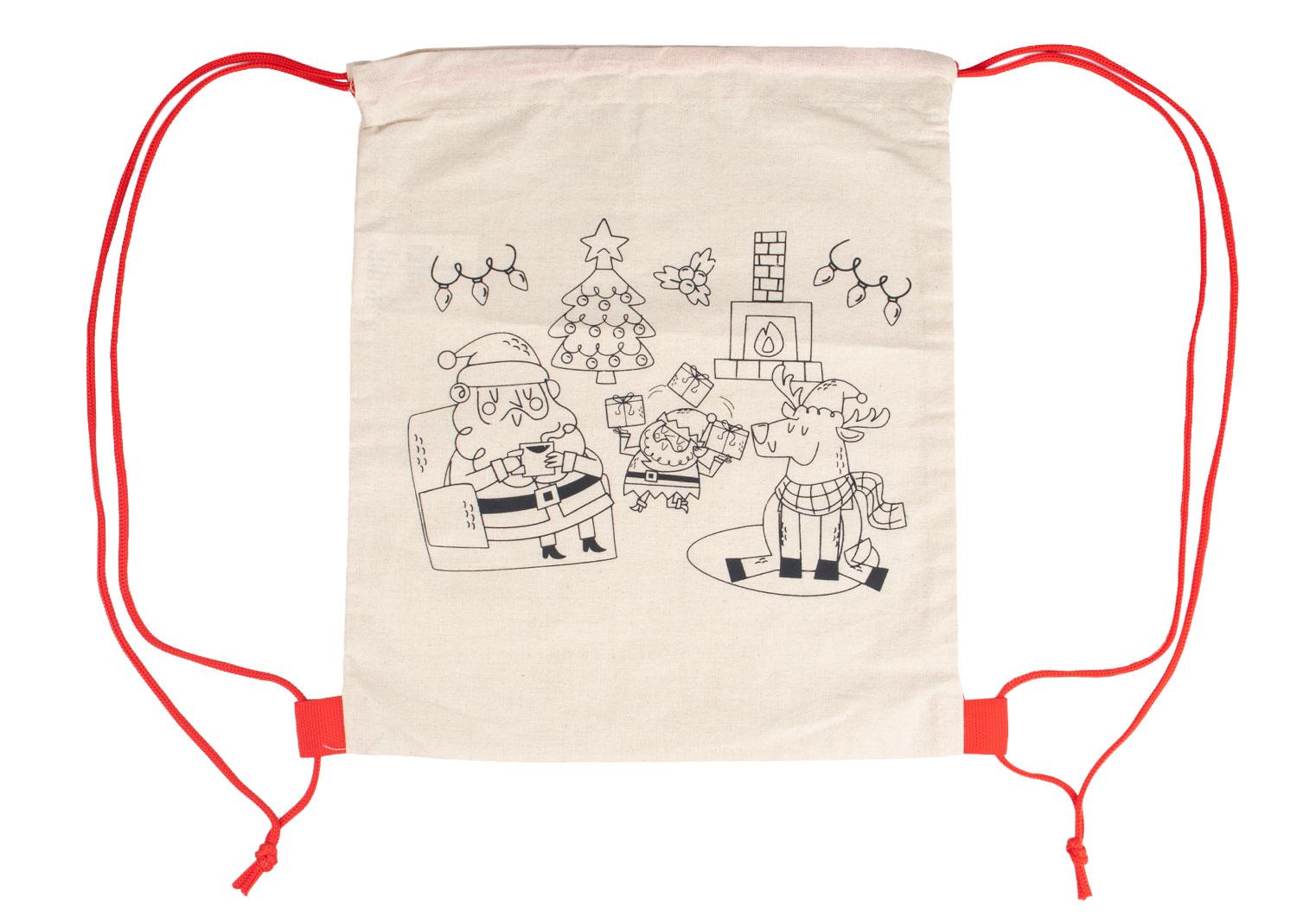 Bolsa navidad snow Blanco front