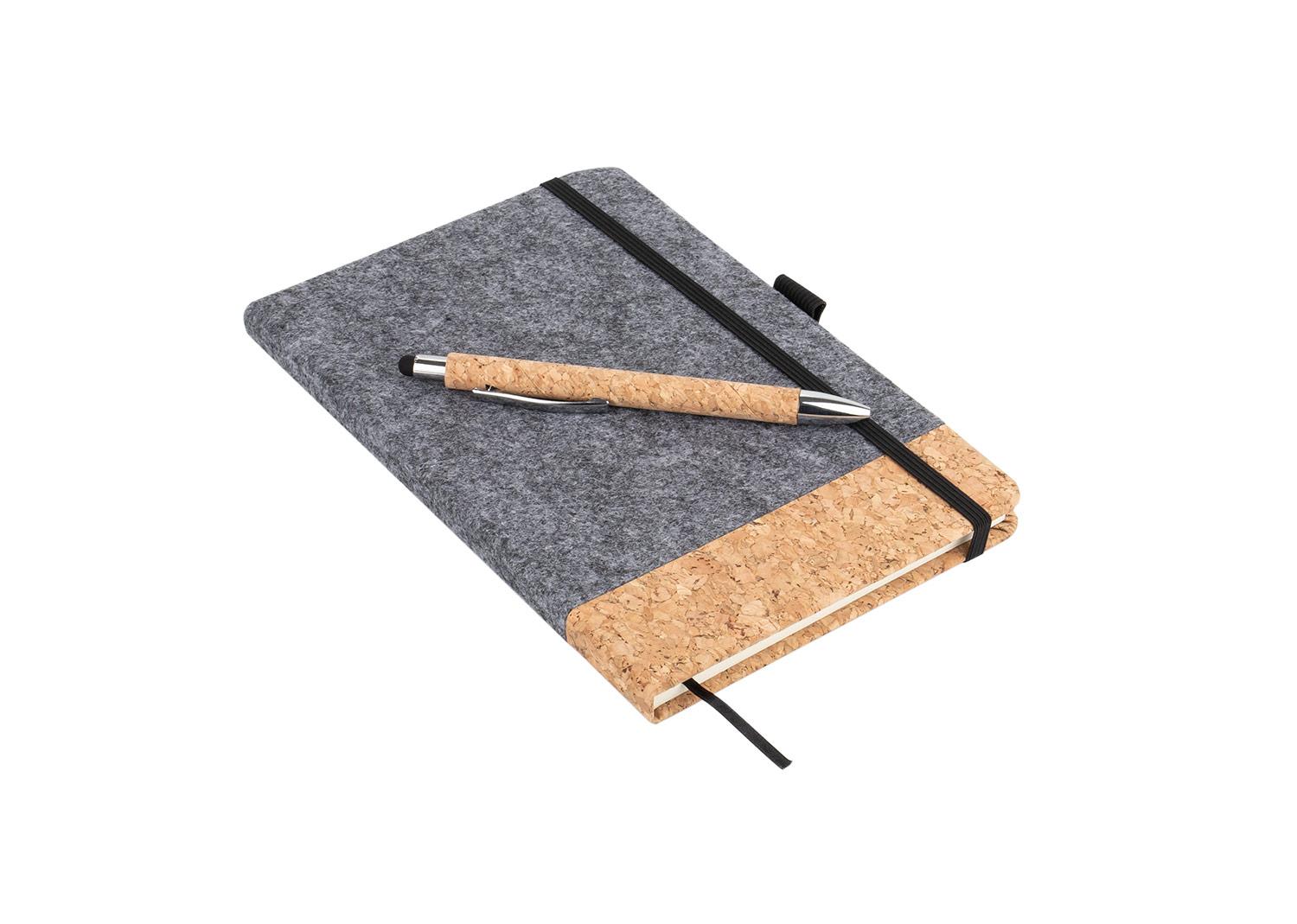 Libreta page con bolígrafo Gris miniatura 5
