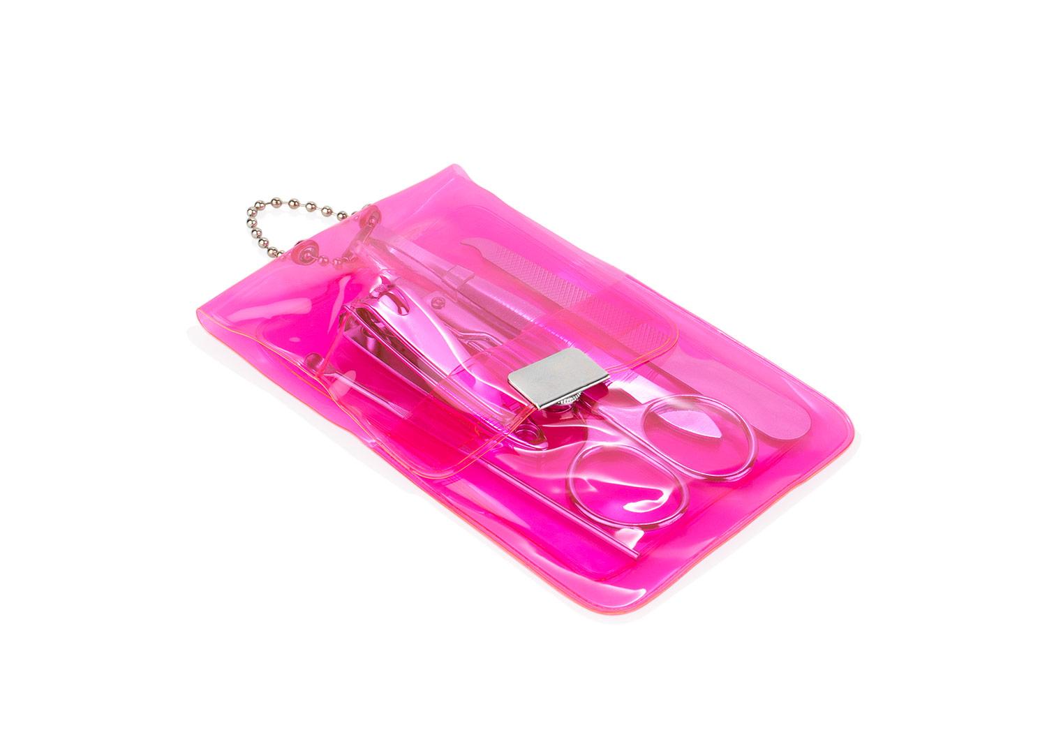 Set de manicure neón Rosado miniatura 2