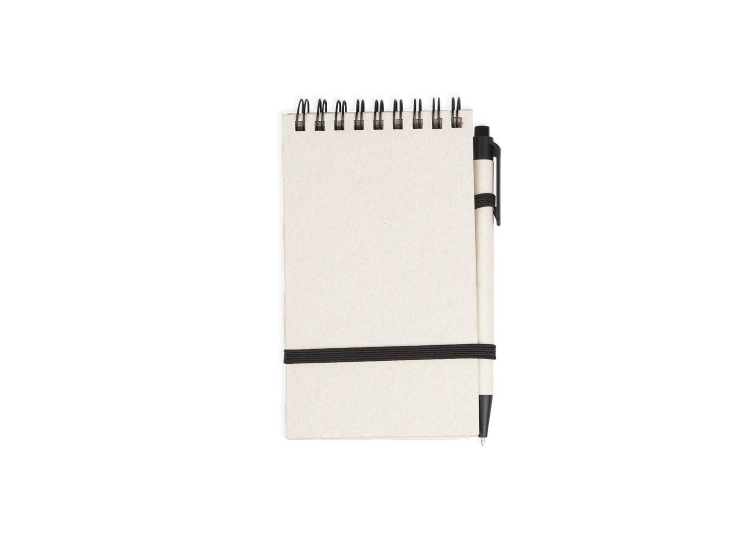 Libreta next level milk con bolígrafo Blanco front