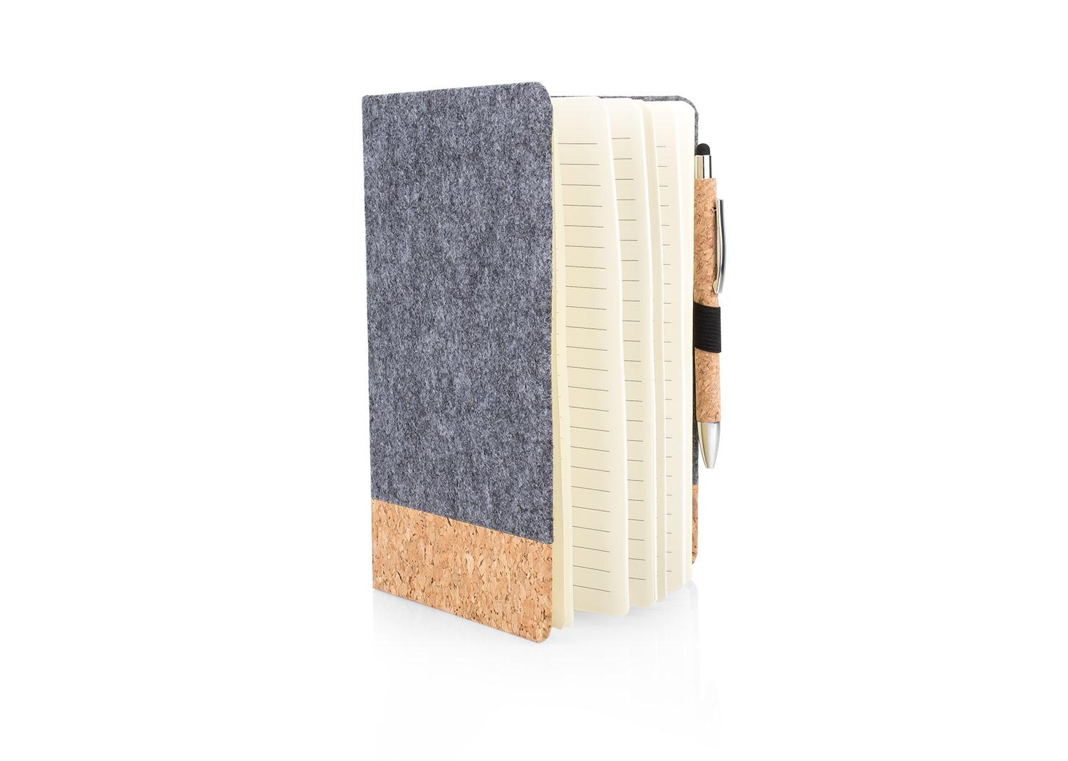 Libreta page con bolígrafo Gris miniatura 3