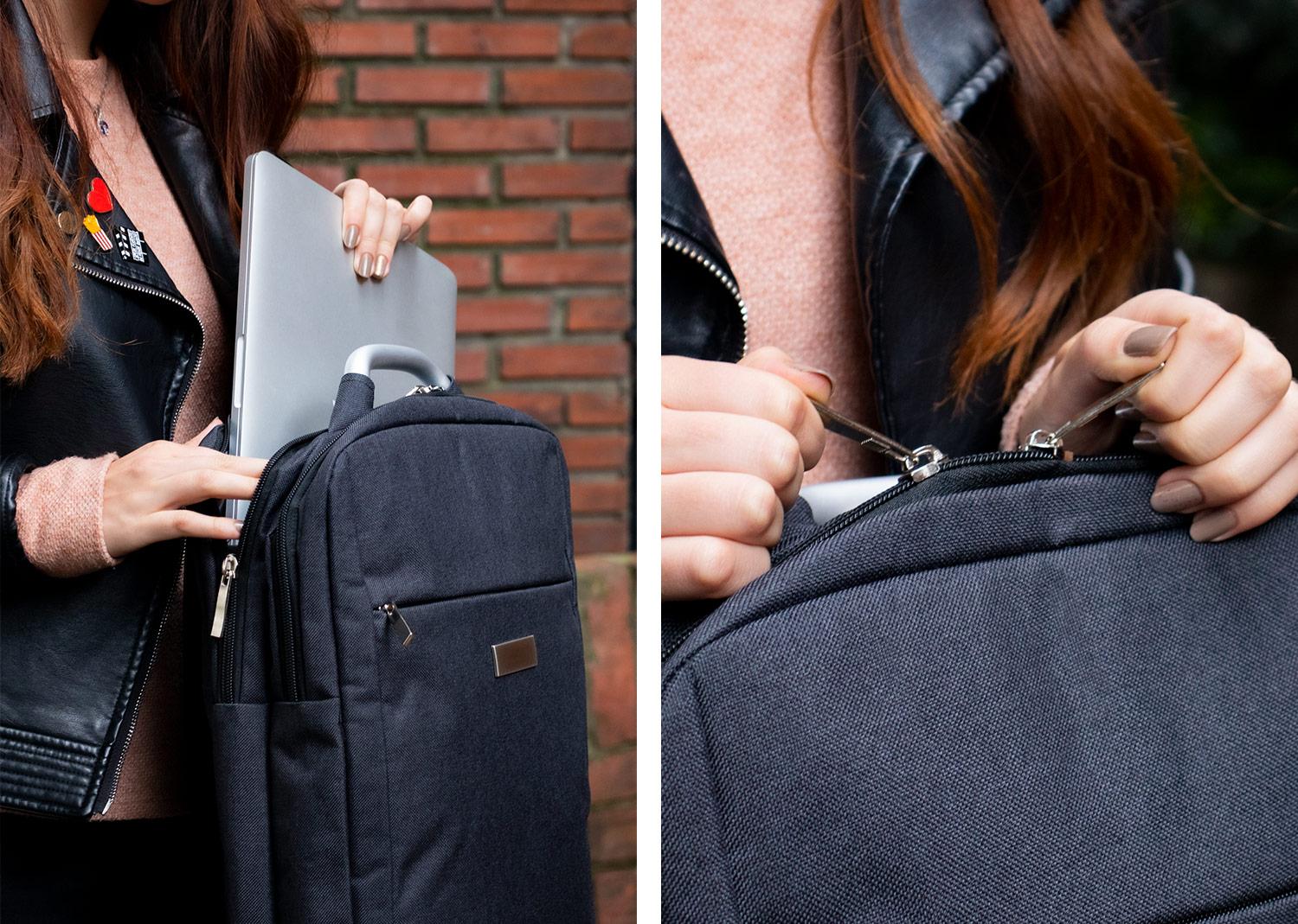 Morral rochester 14 lts. Negro miniatura 4