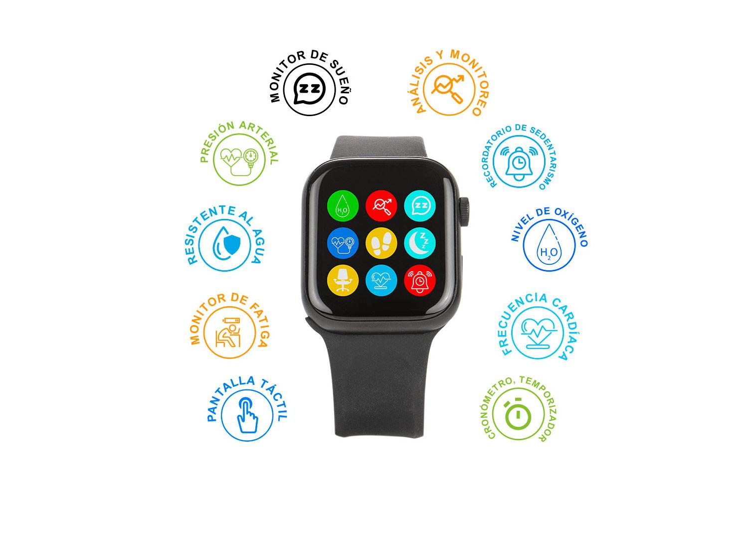 Smartwatch energy Negro front