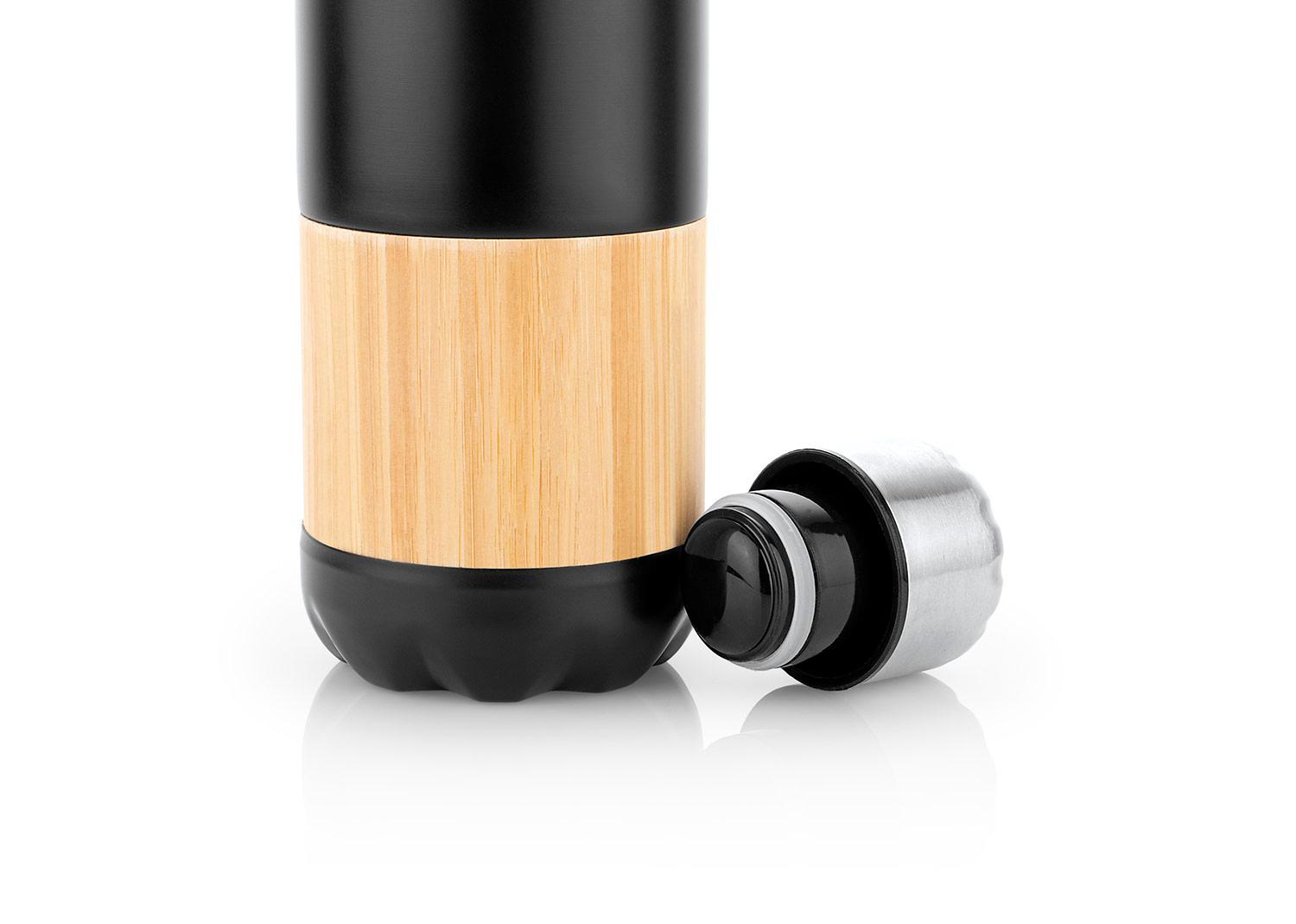 Botella bambú lennox 500 ml / 17 oz Negro miniatura 3