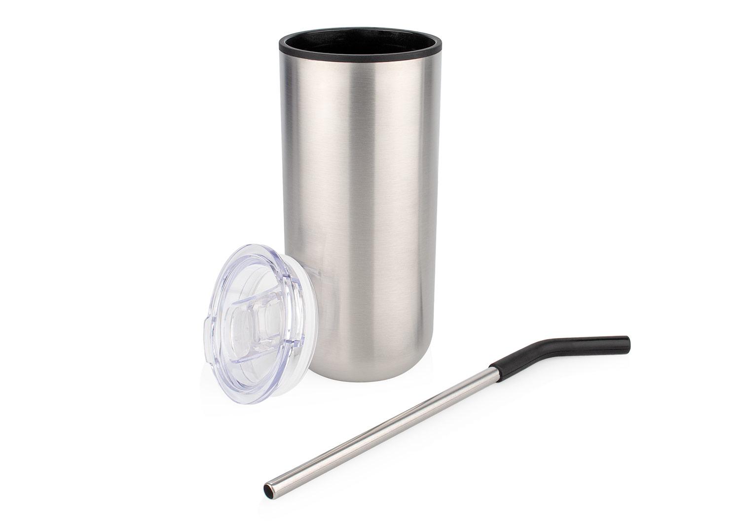 Vaso en acero dodger 500 ml / 17 oz Plateado / Negro miniatura 3