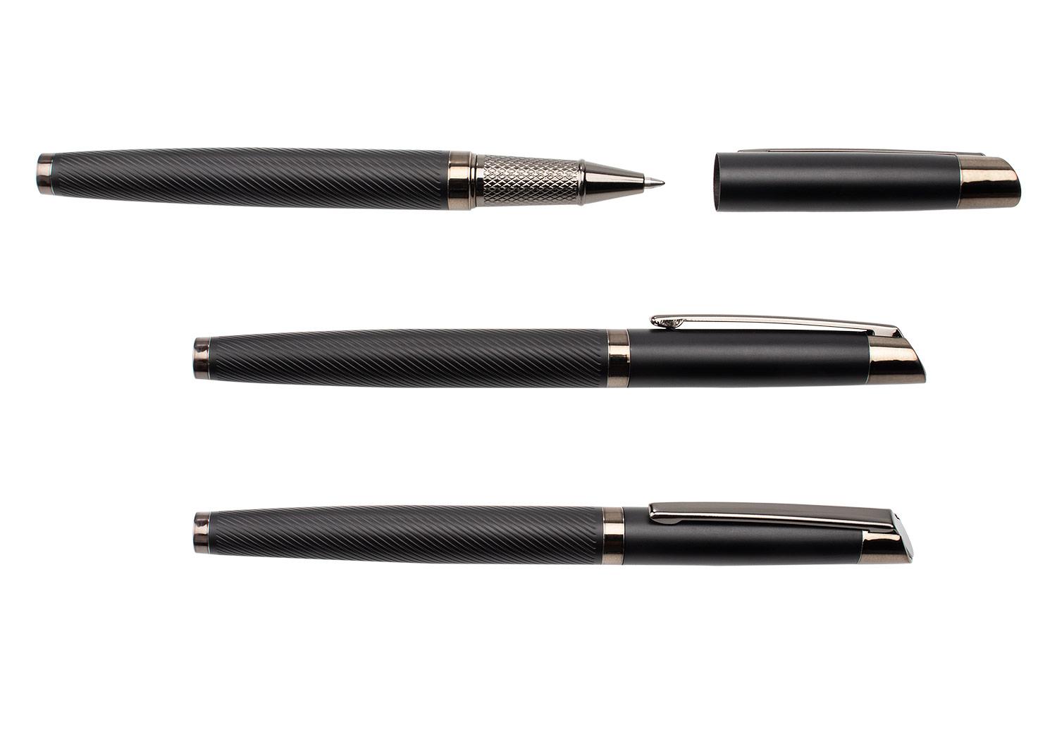 Bolígrafo diamond Negro front