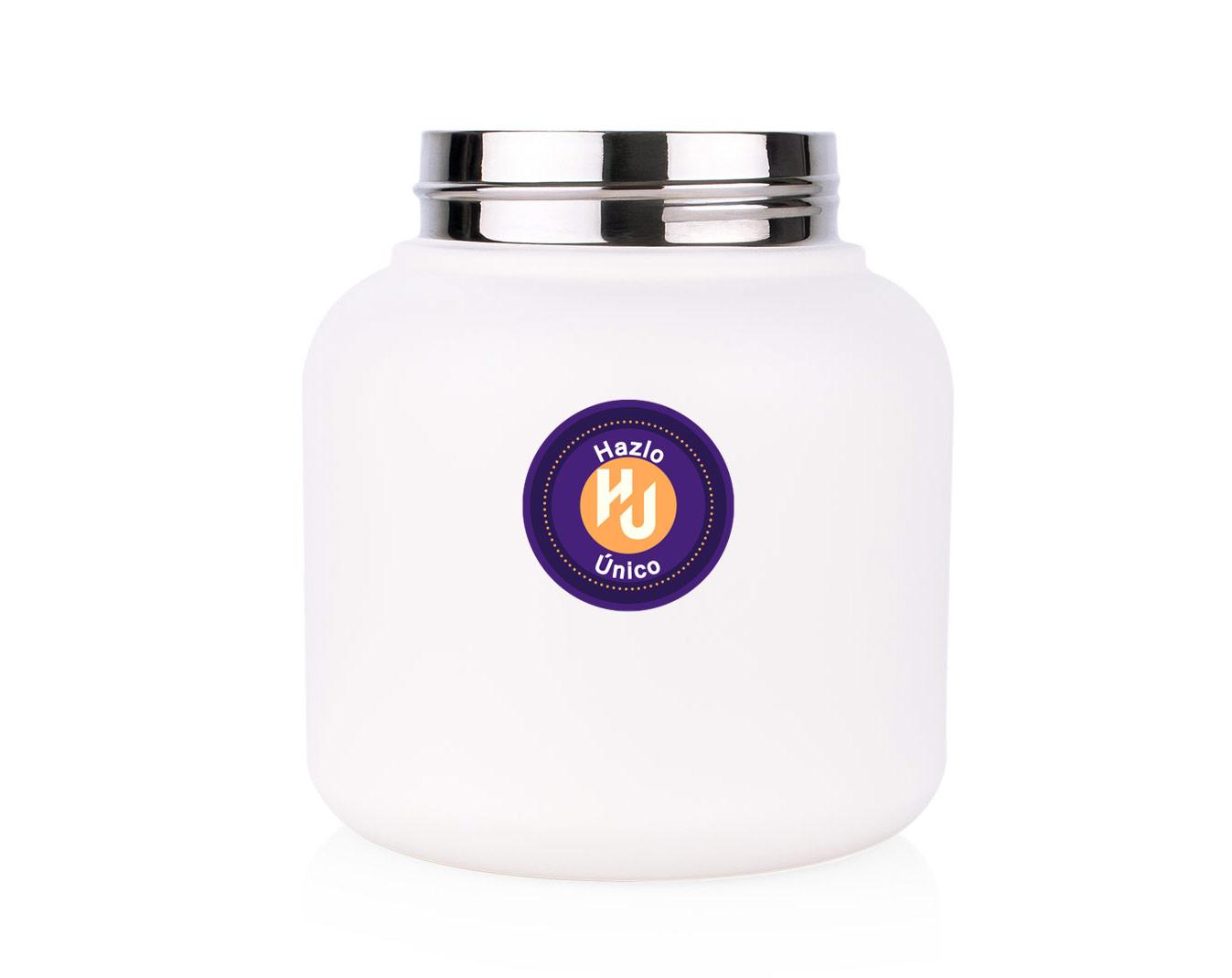Botella bubble 1000 ml / 34 oz Blanco miniatura 3