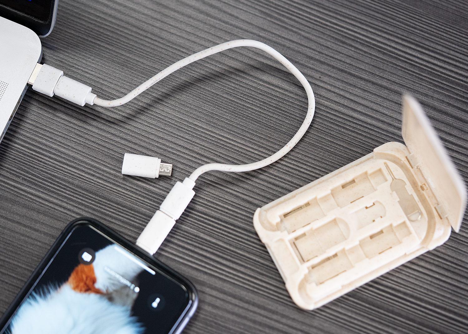 Set cables travel Natural miniatura 5