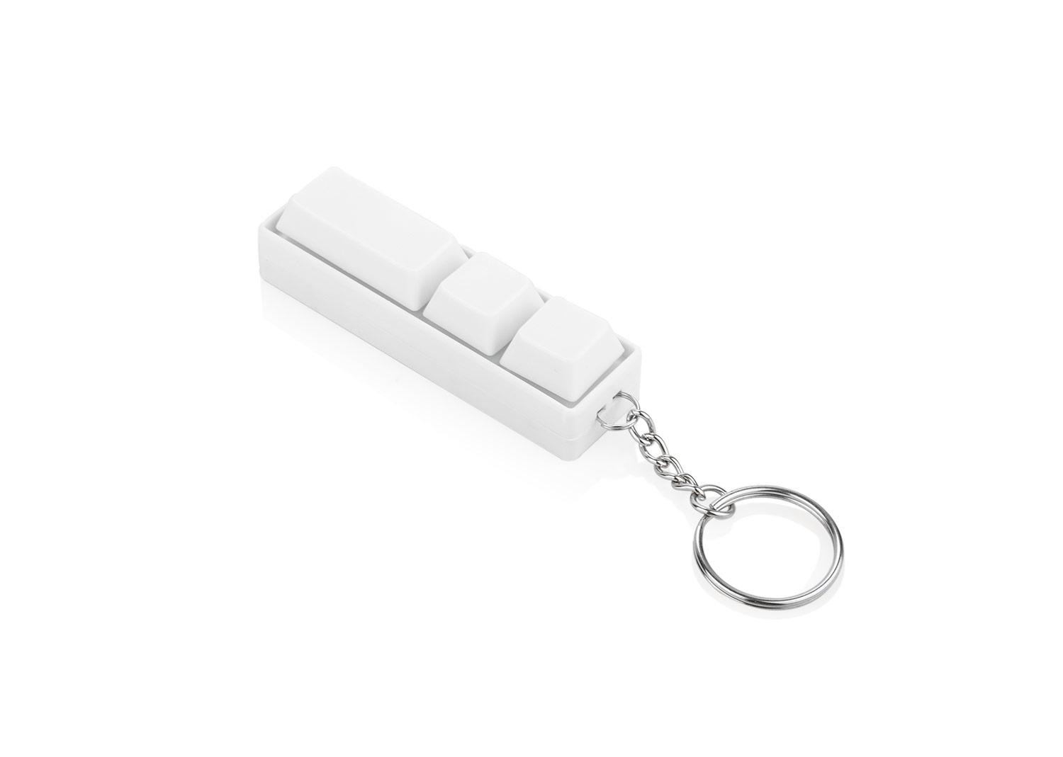 Antiestrés teclas Blanco miniatura 3