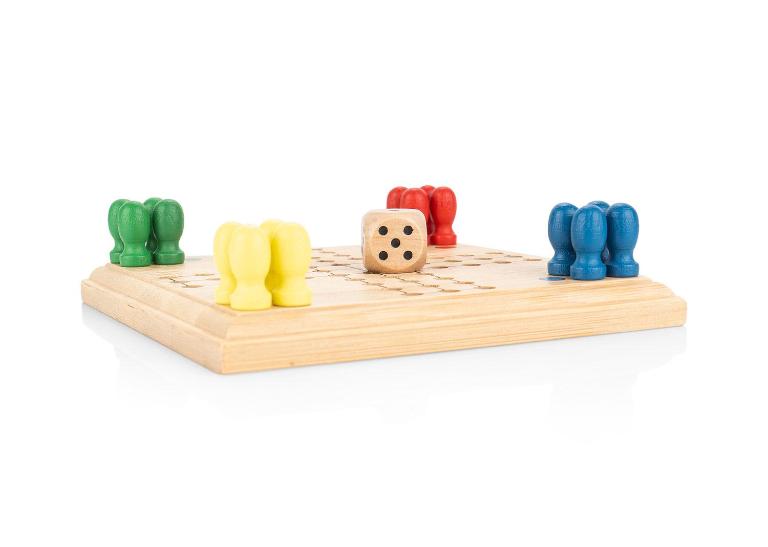 Juego de parchis player Natural front