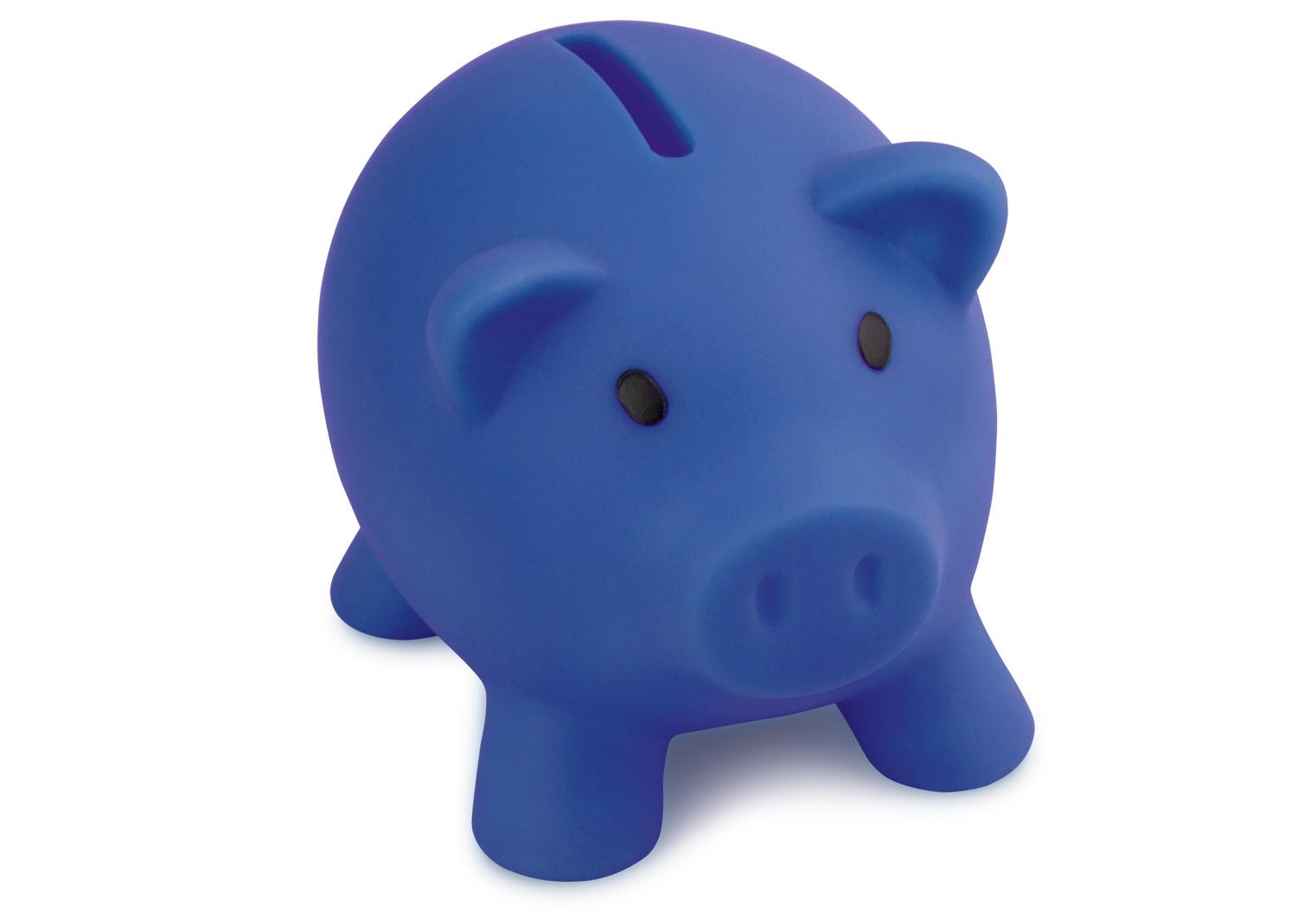 Alcancía oink Azul Rey front