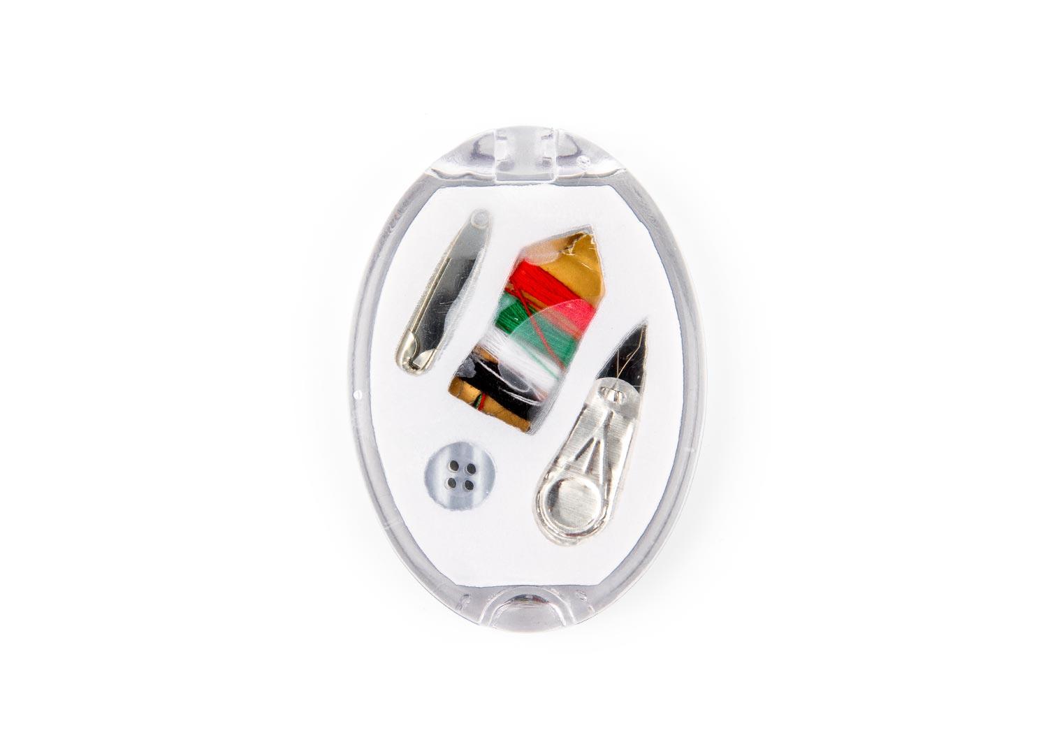 Costurero oval Blanco Traslúcido front