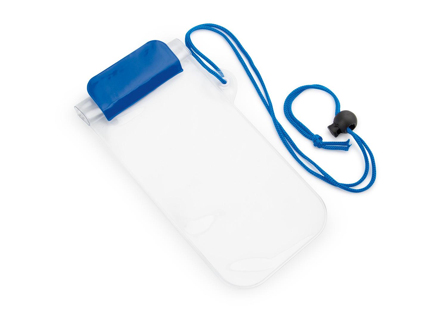 Estuche impermeable mobile Azul Rey front