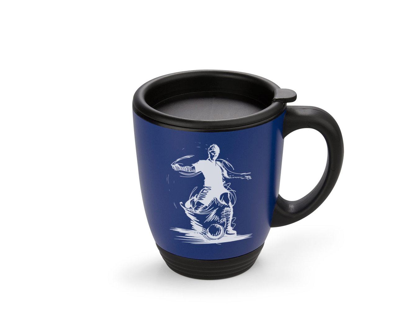 Mug en acero dj 480 ml /16 oz Azul Rey miniatura 3