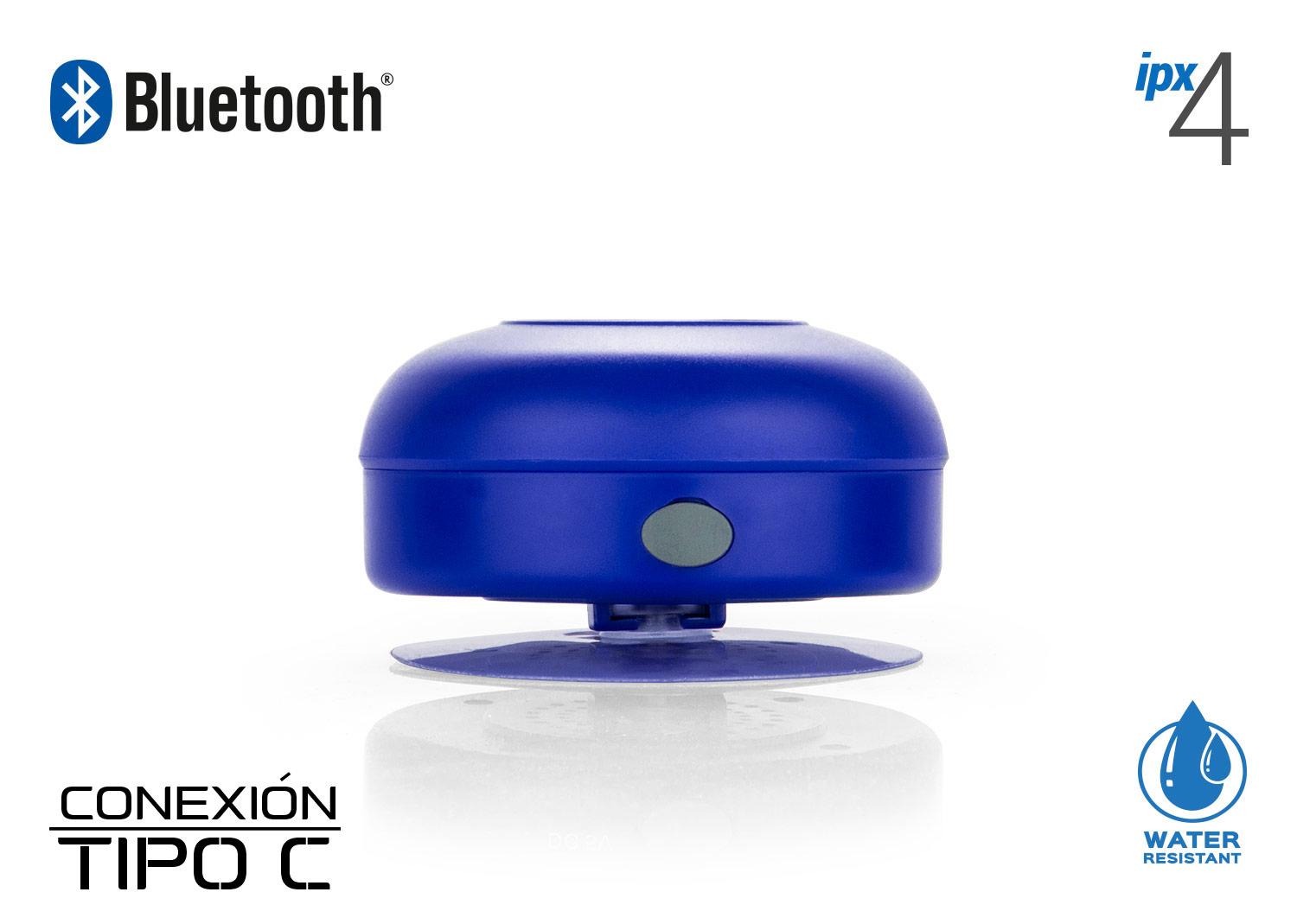 Altavoz bluetooth aqua Azul Rey front
