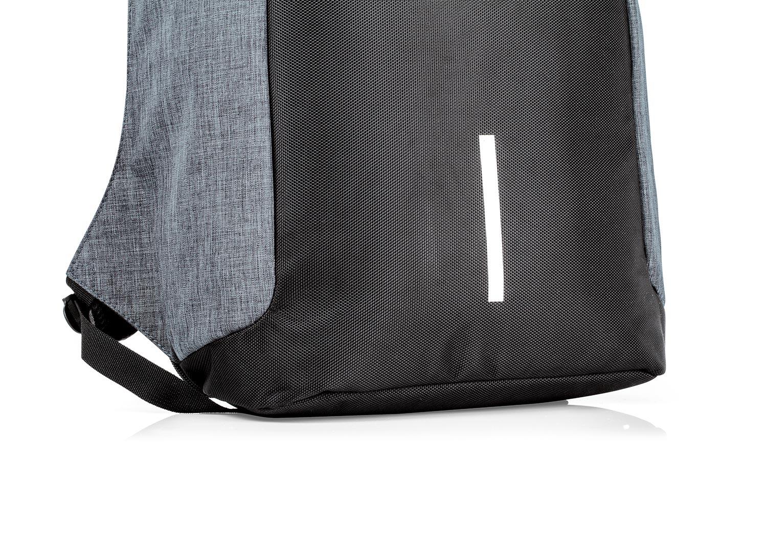 Morral antirobo neruda 17 lts. Gris miniatura 4