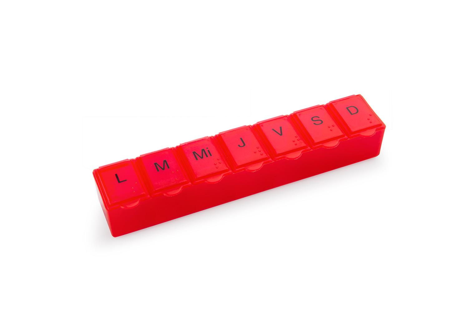 Pastillero week Rojo front