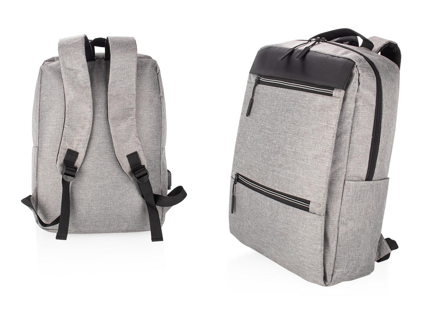 Morral charles 13 lts. Gris front