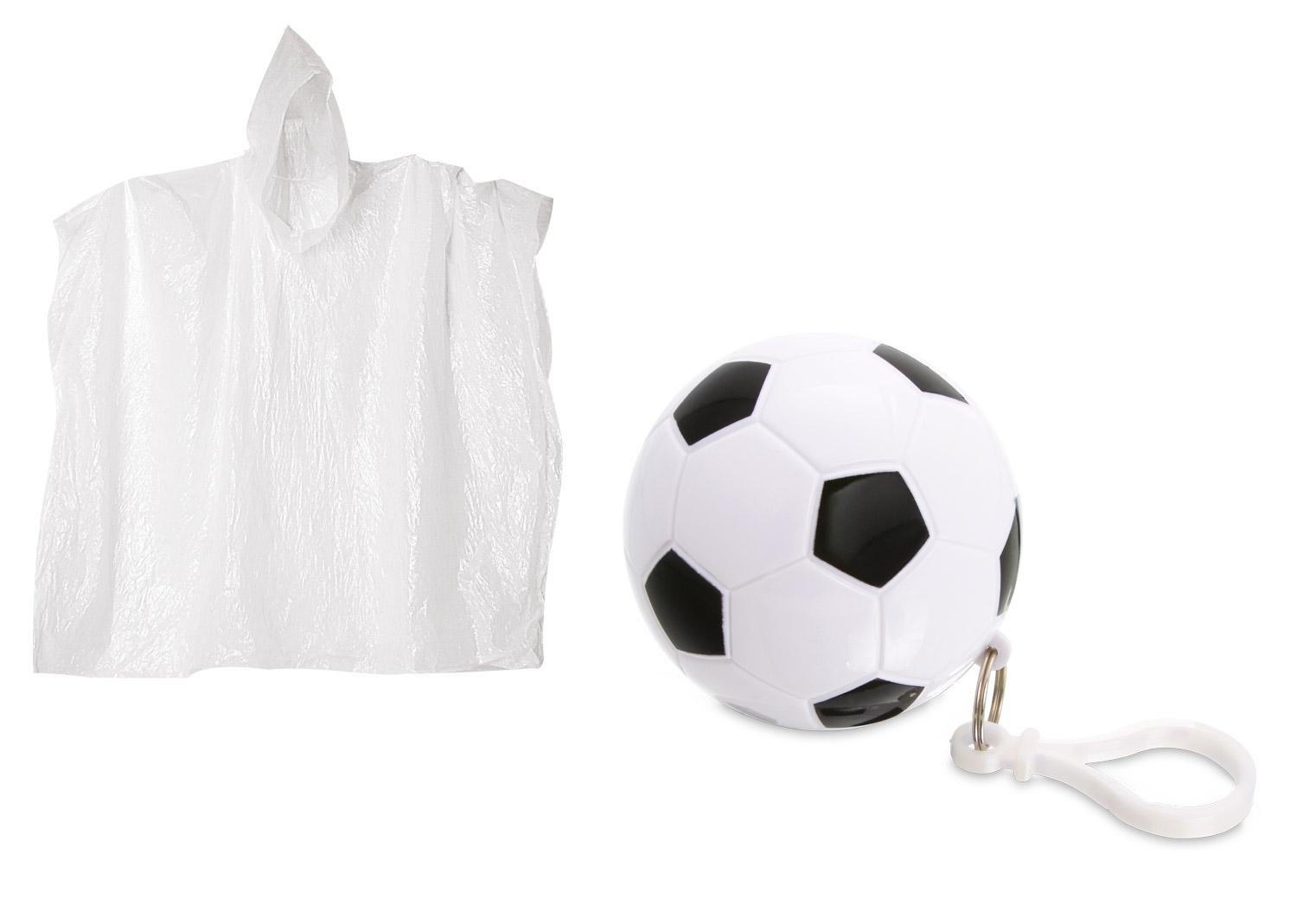 Llavero fútbol con capa Blanco y Negro miniatura 2