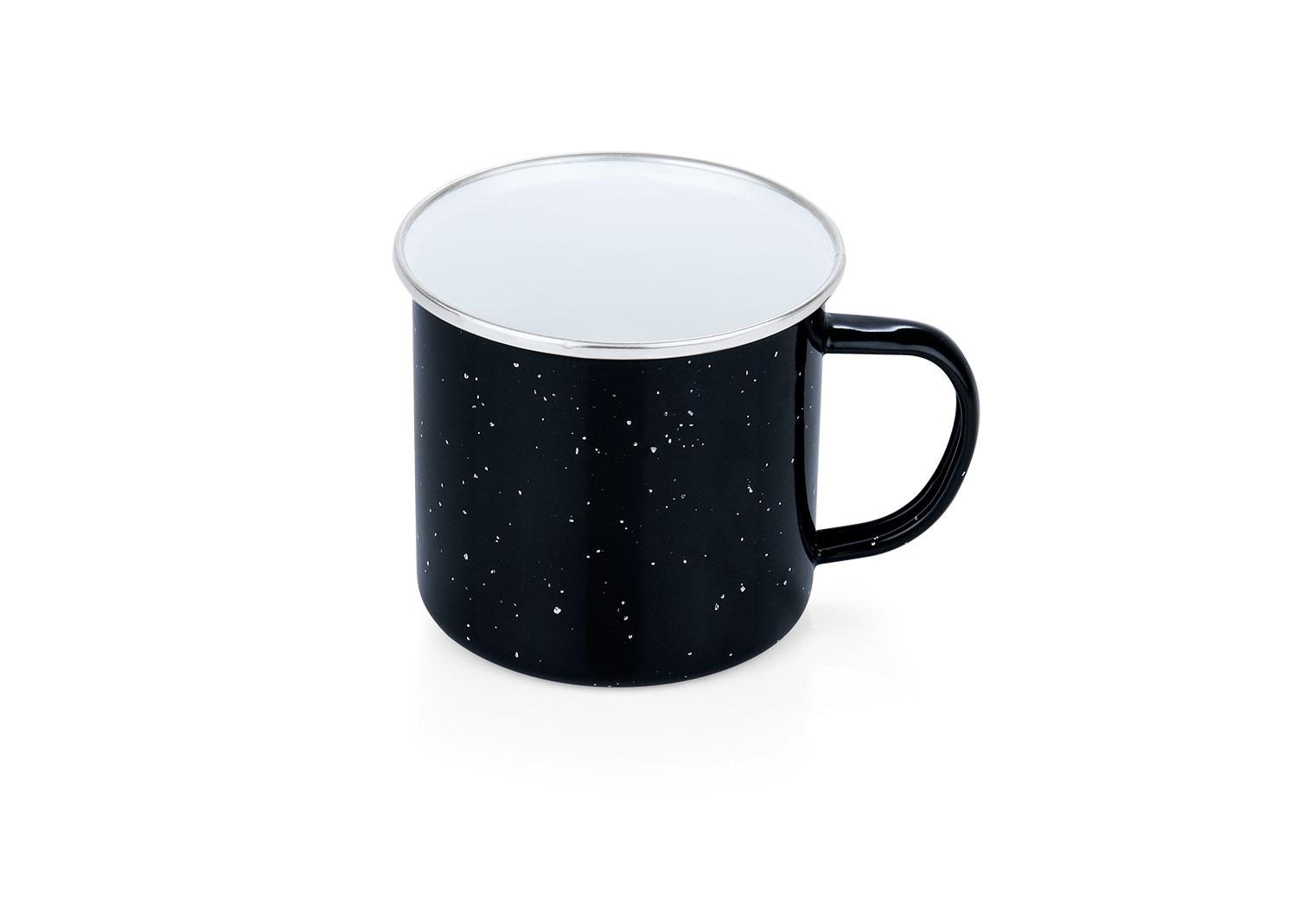 Taza esmaltada galaxy 400 ml / 13 oz Negro miniatura 2