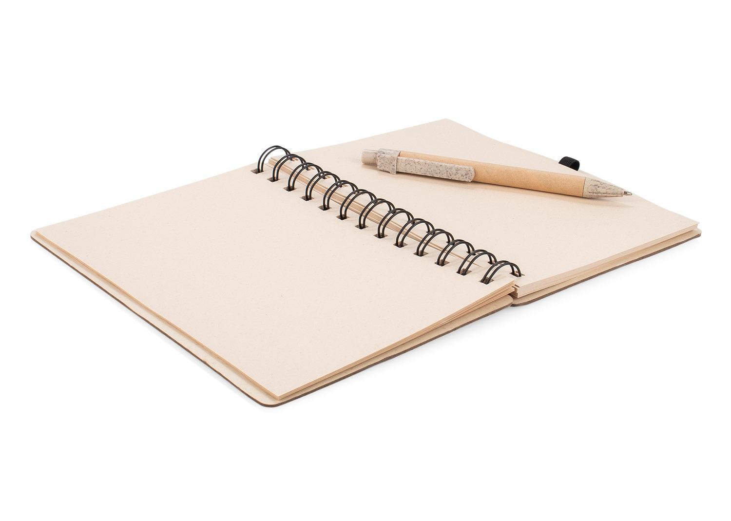 Libreta gaudi con bolígrafo Natural miniatura 3