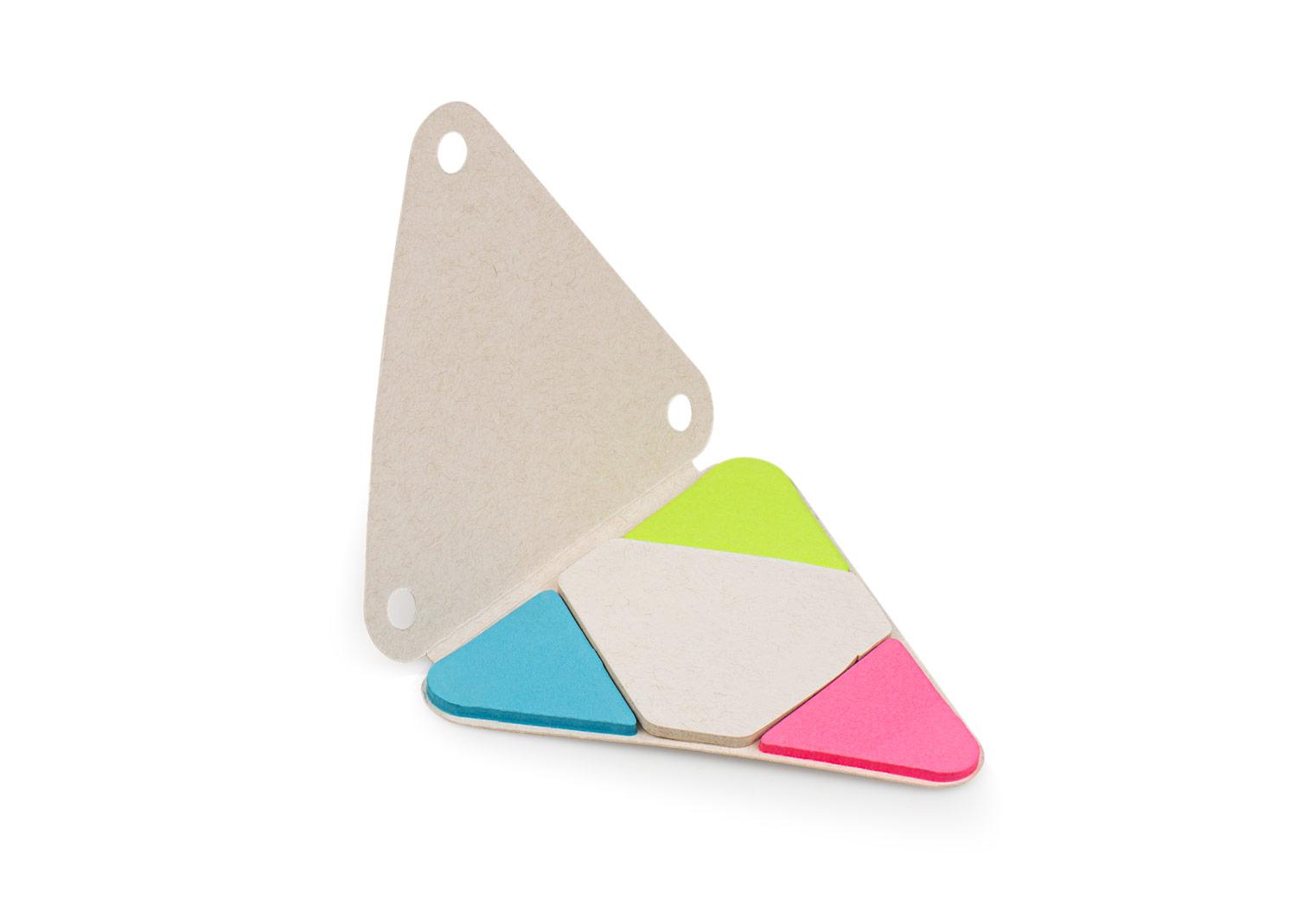 Set memos triangle Blanco front