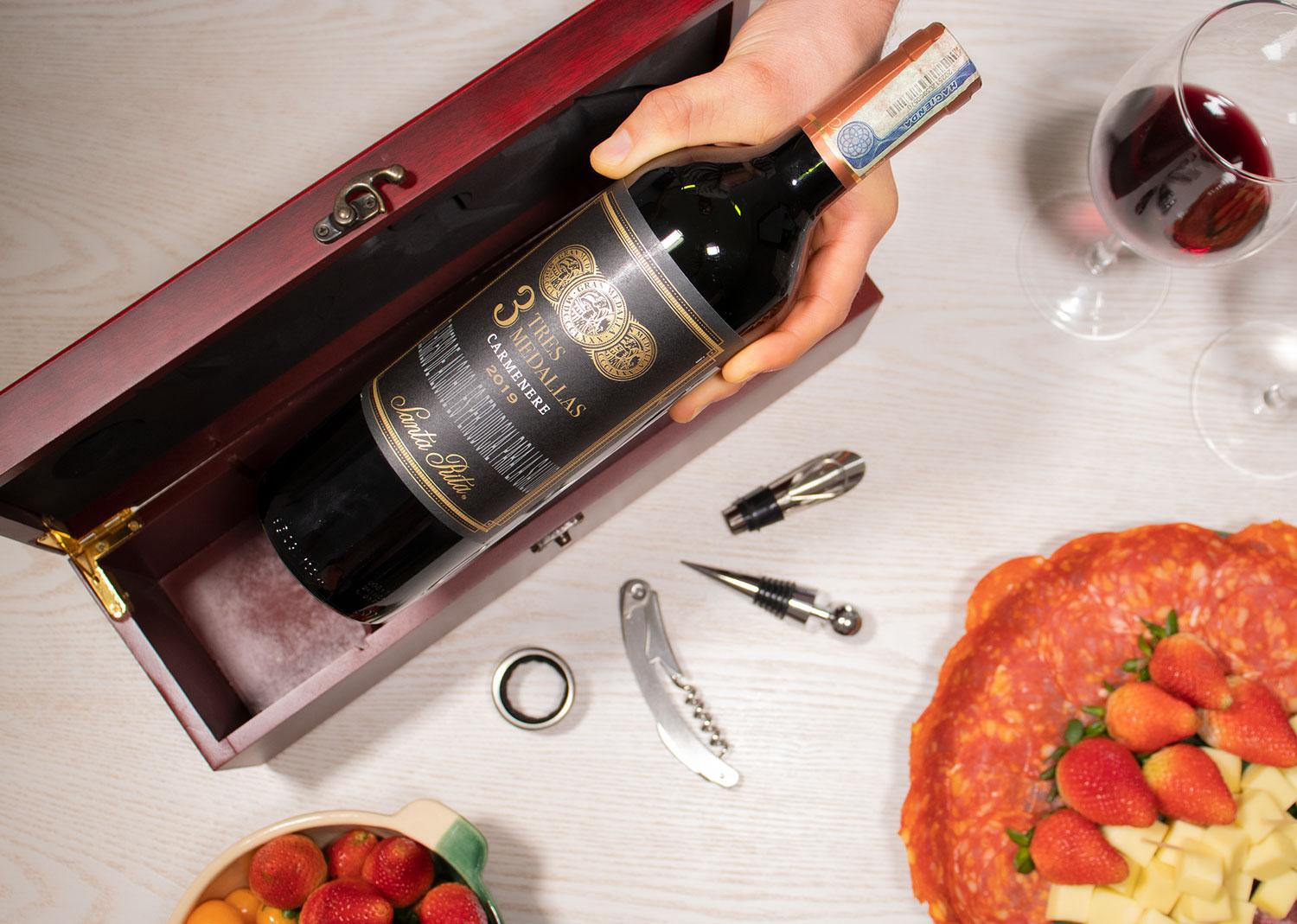 Caja de vino para una botella Vinotinto miniatura 5