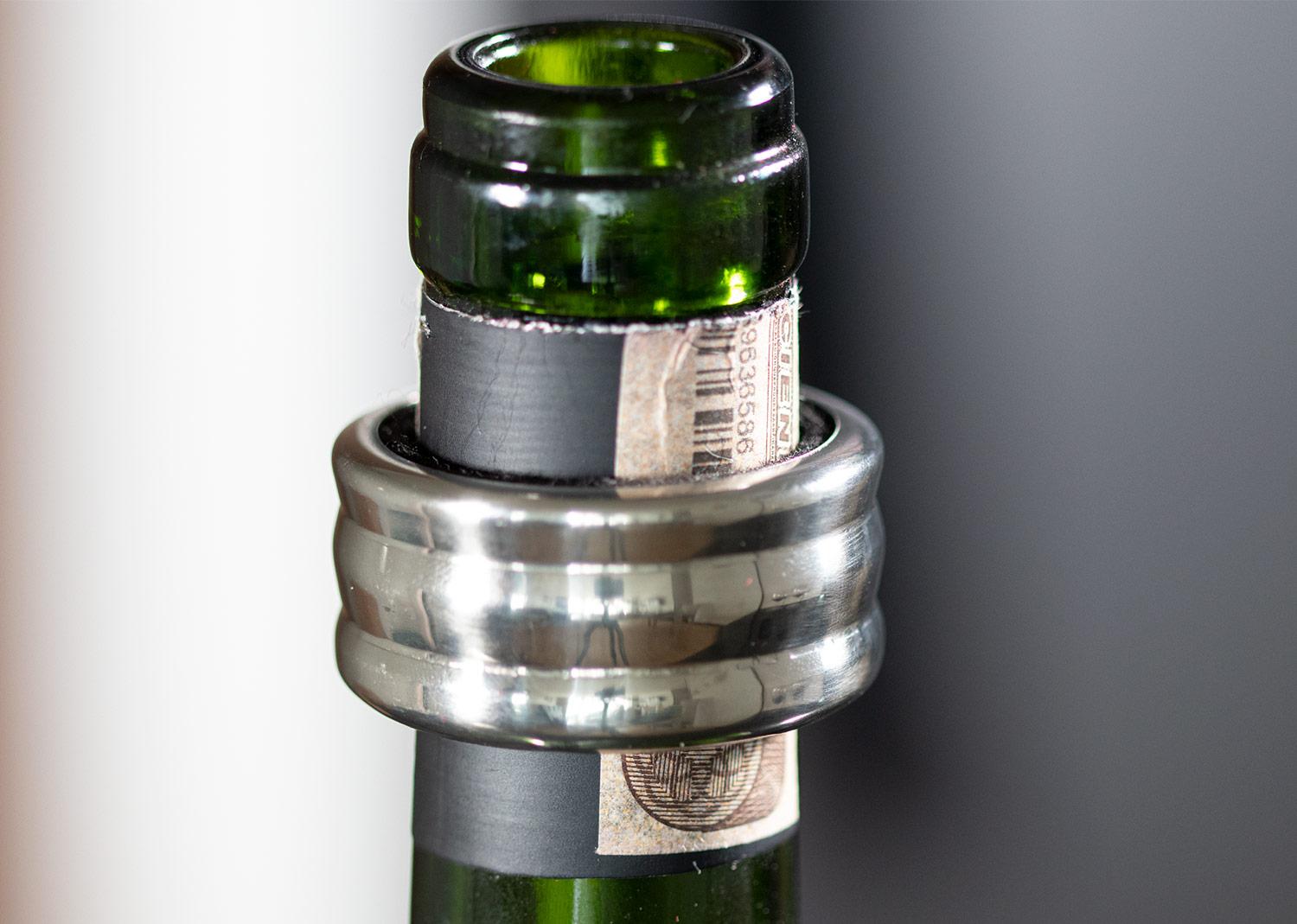 Caja de bambú para una botella Natural miniatura 8