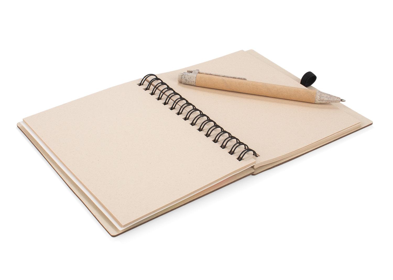 Libreta gaudi con bolígrafo Natural miniatura 3